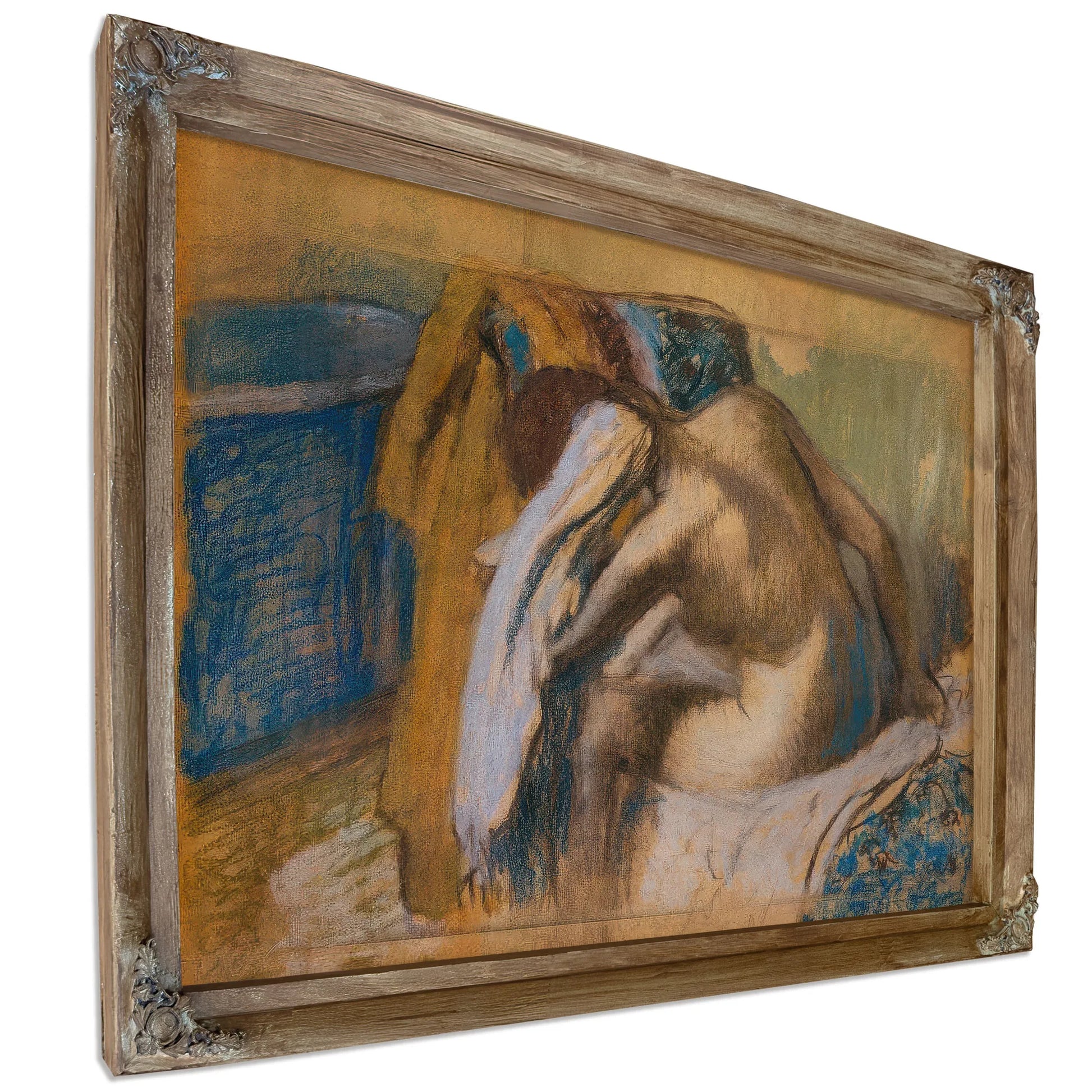 Woman Drying Her Hair, After The Bath By Edgar Degas Fine Art Print