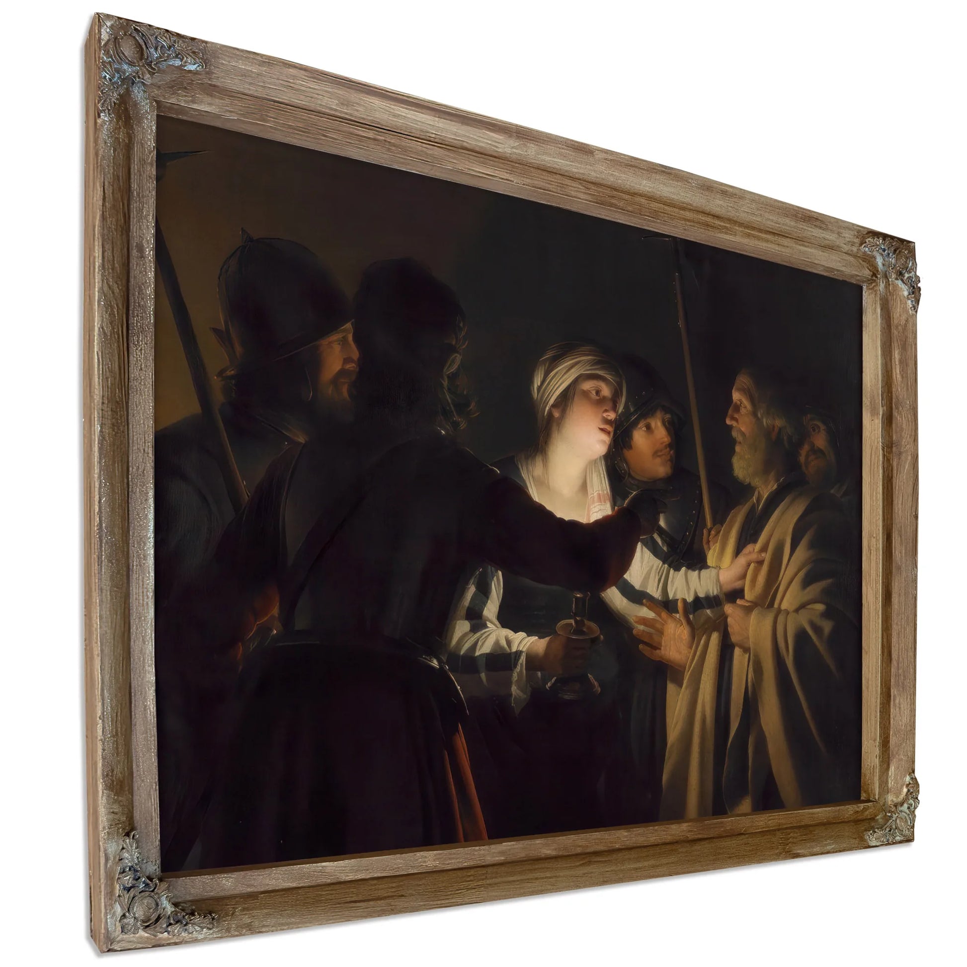 The Denial Of St. Peter By Gerrit Van Honthorst Fine Art Print