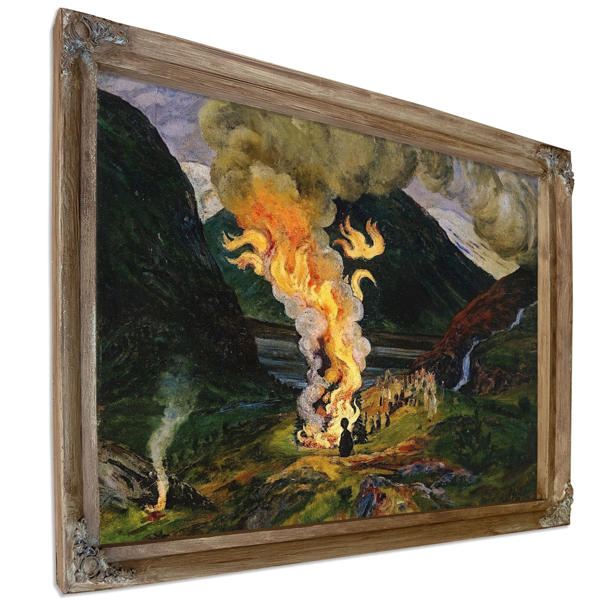 Midsummer Eve Bonfire 4 By Nicolai Astrup Fine Art Print