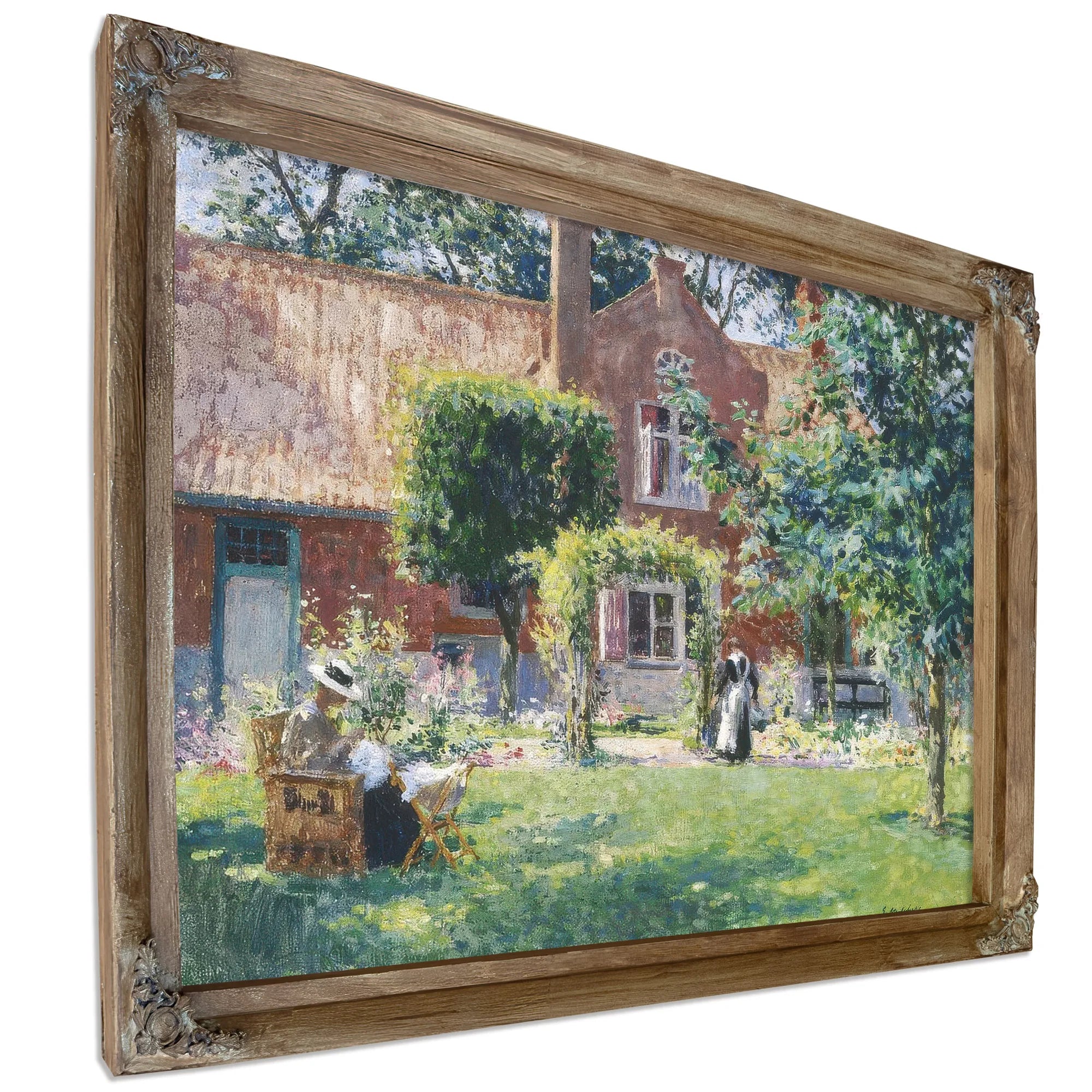 The Unpretentious Garden By Gari Melchers Fine Art Print