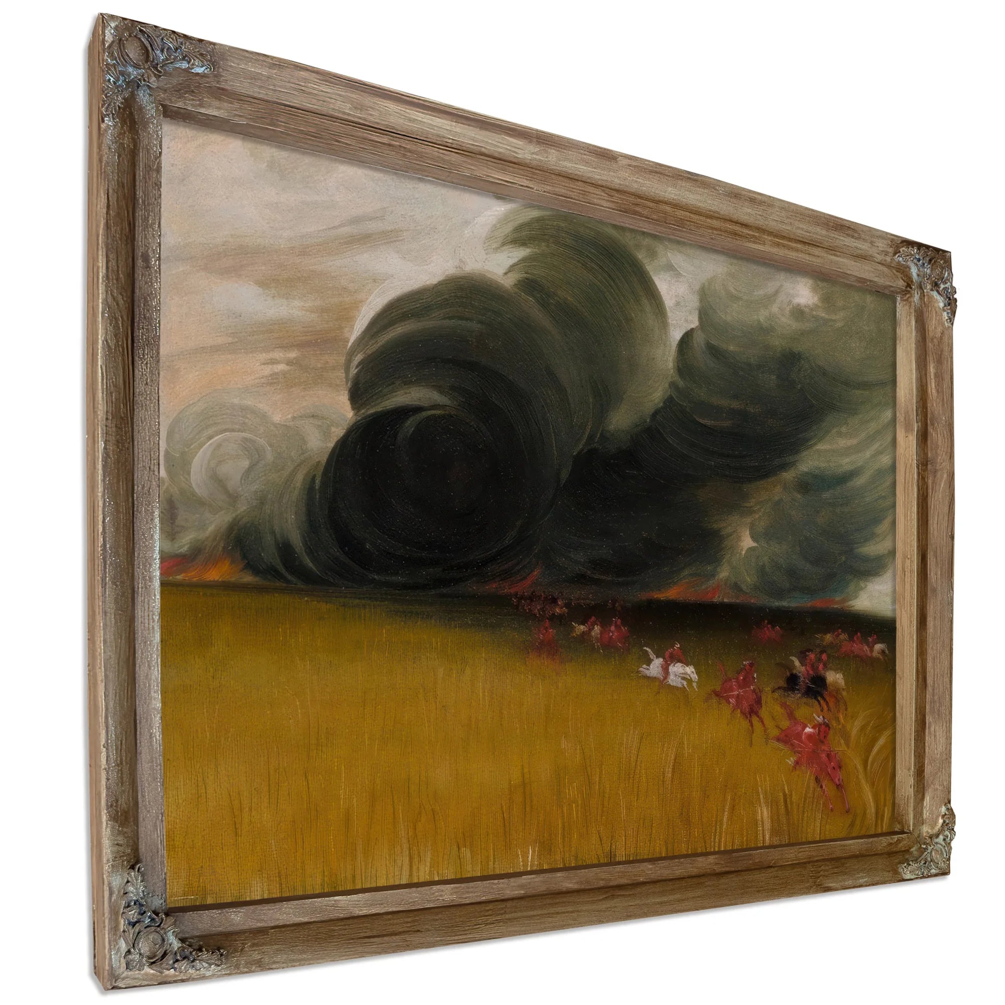 Prairie Meadows Burning By George Catlin Fine Art Print