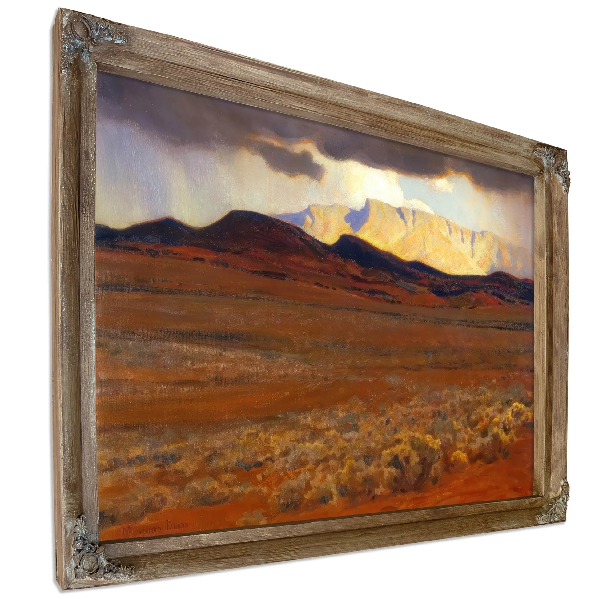 Storm On The Desert By Maynard Dixon Fine Art Print