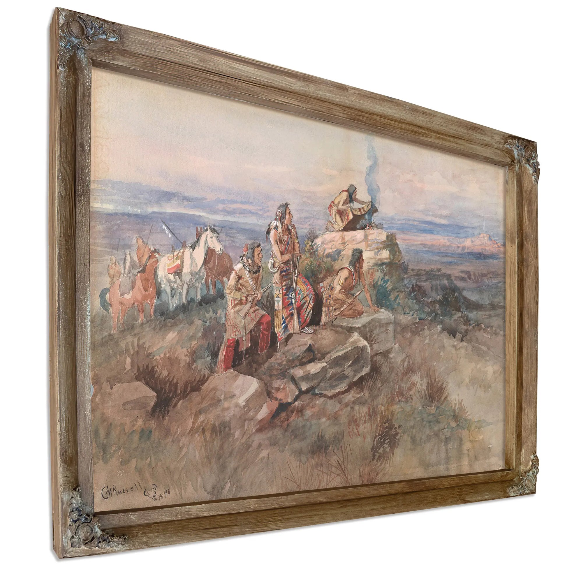Smoke Signal by Charles Marion Russell
