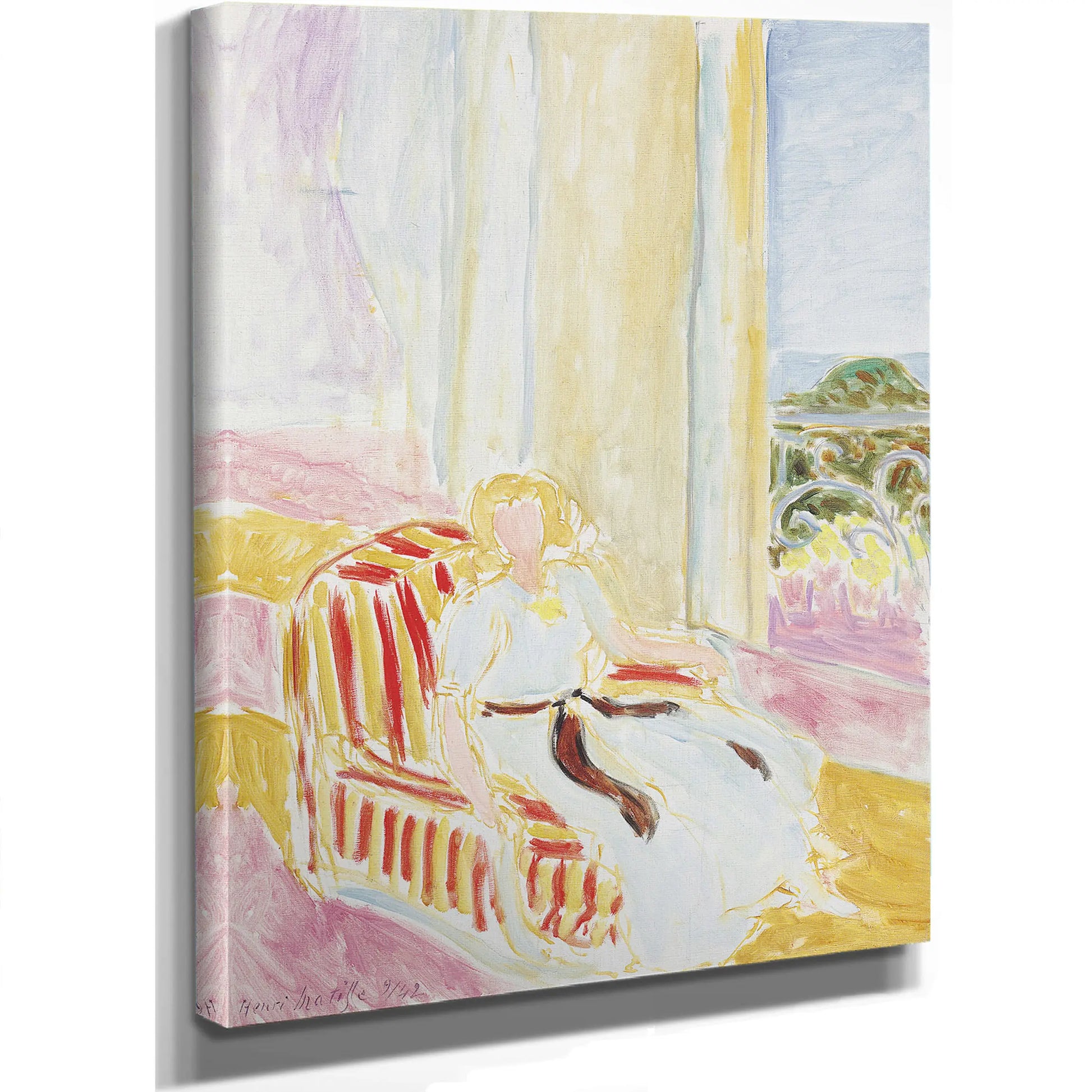 Woman Reading At A Dressing Table by Henri Matisse