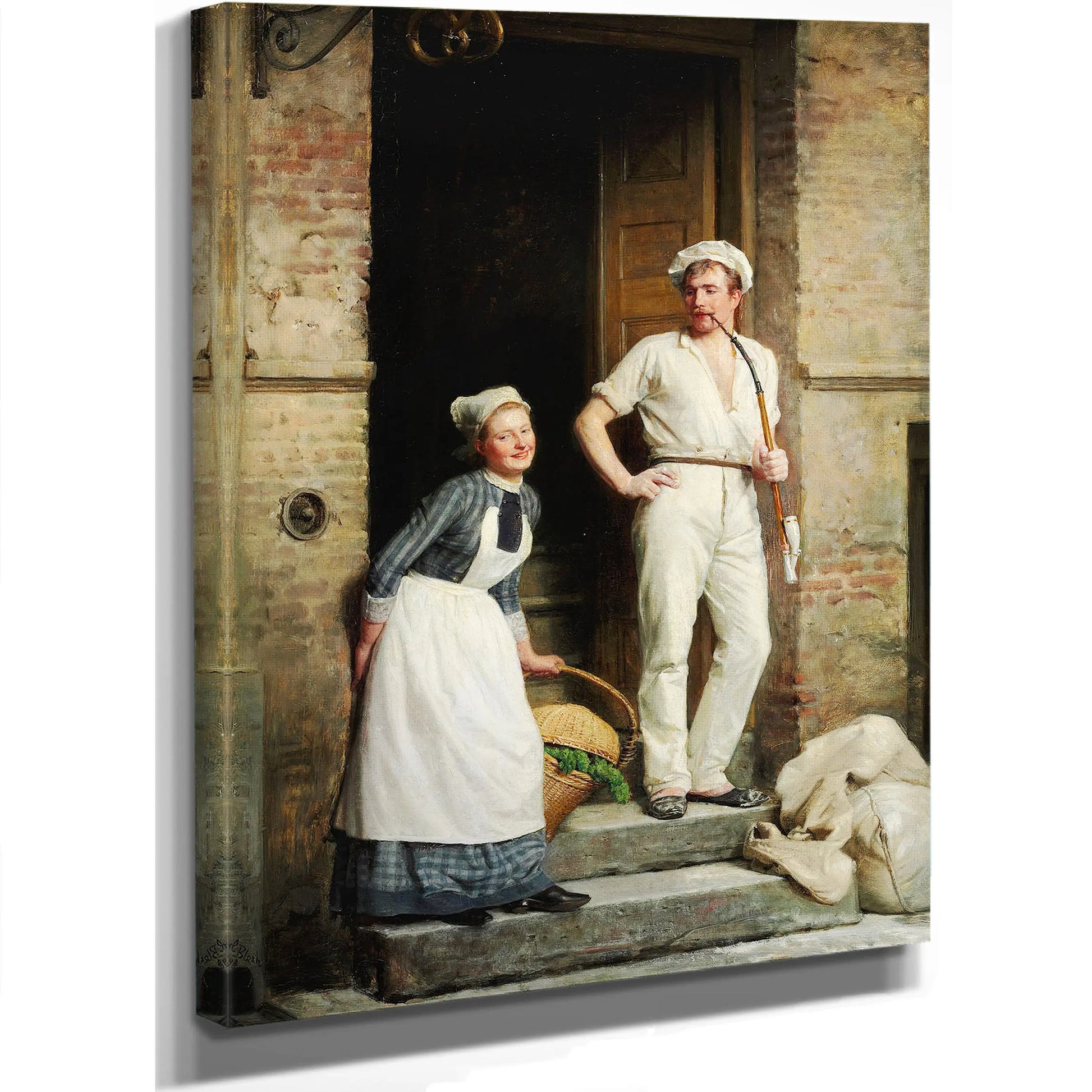 En Bager Der Kjoler Sig by Carl Bloch