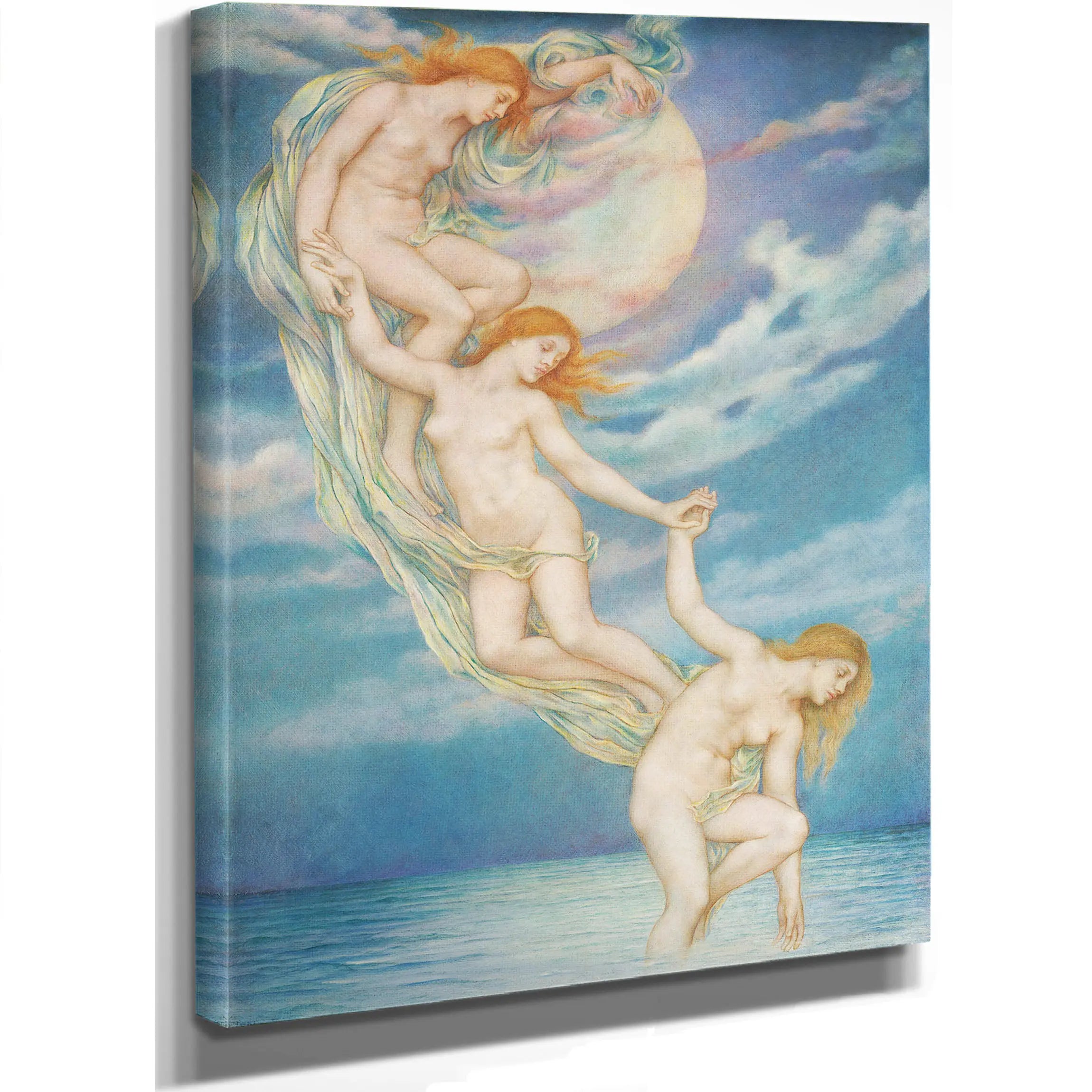 Moonbeams Dipping Into The Sea by Evelyn De Morgan