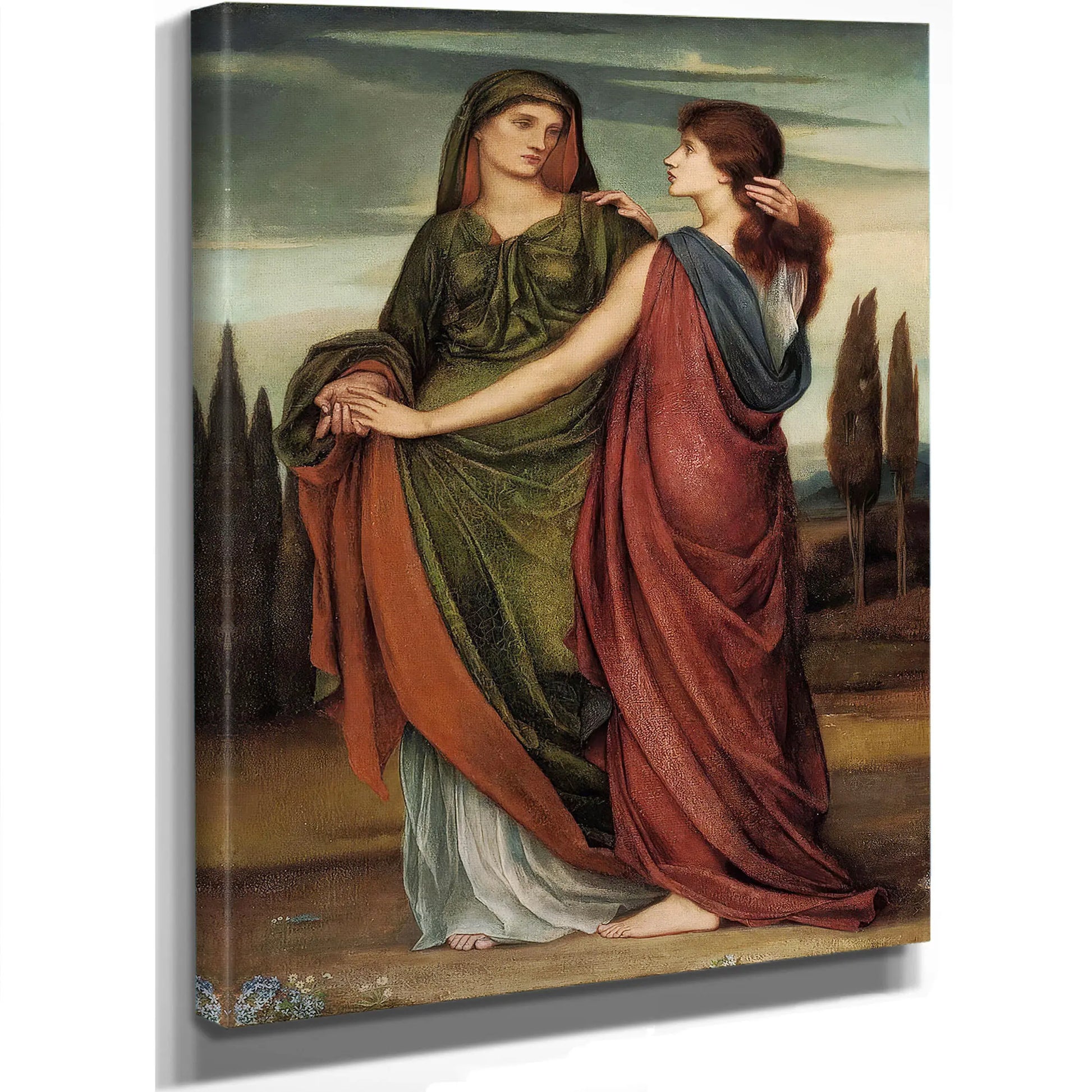 Naomi And Ruth 1887 by Evelyn De Morgan