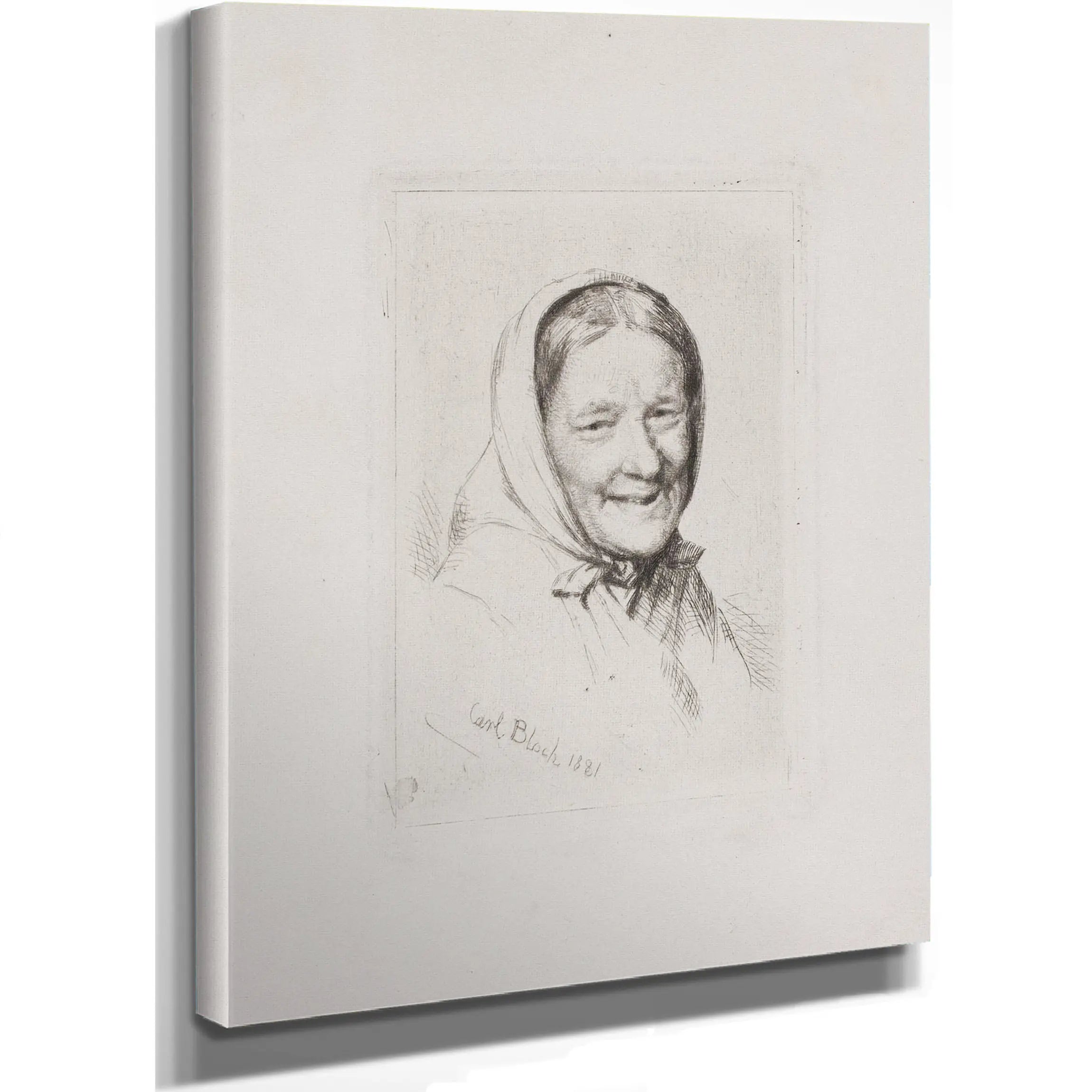 Fishermans Wife 2 by Carl Bloch