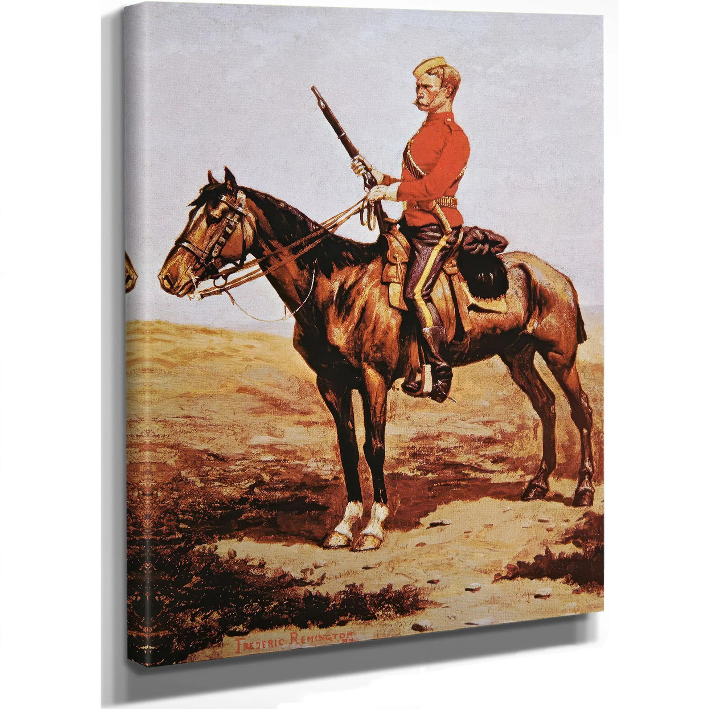 Northwest Mounted Police Of Canada by Frederic Remington