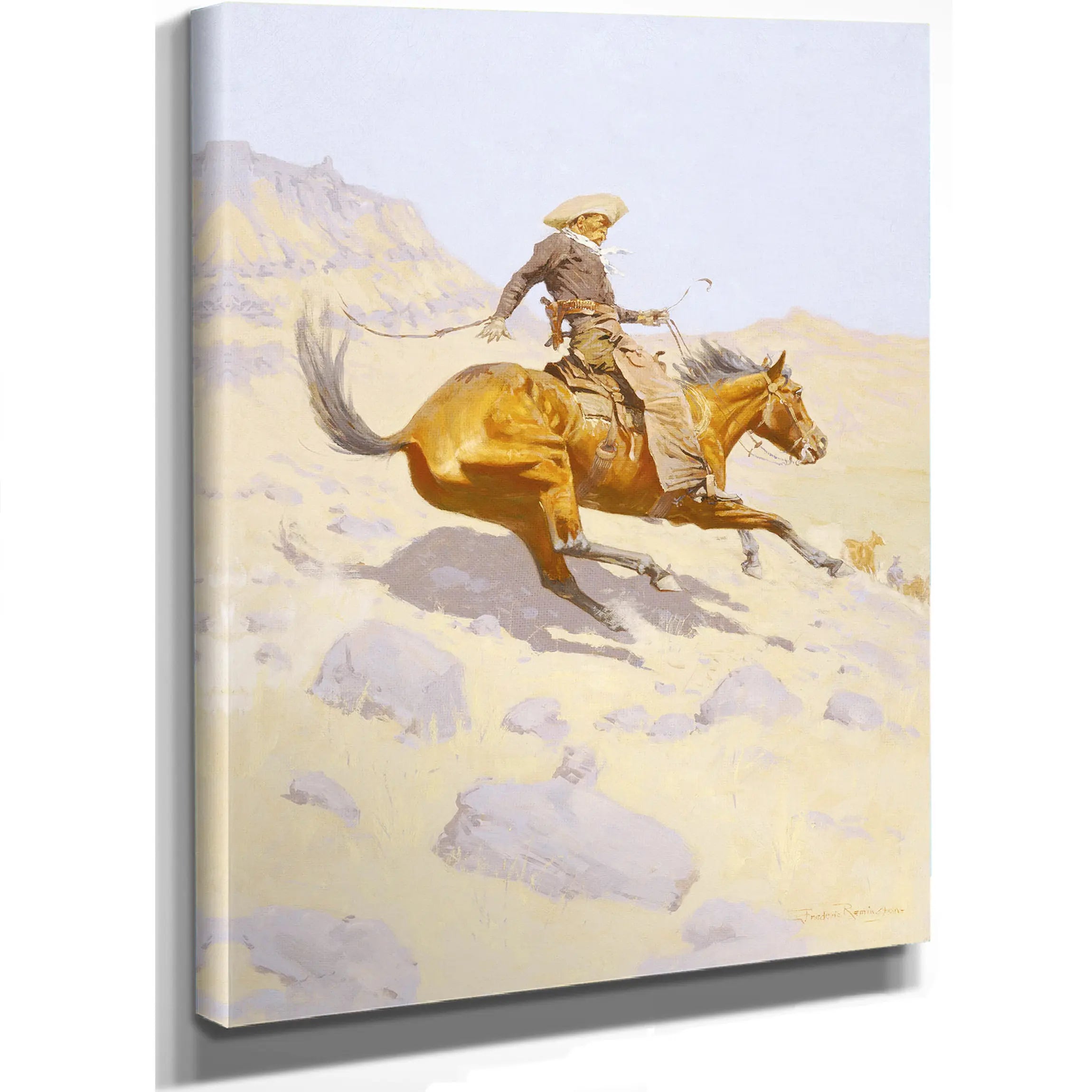 The Cowboy By Frederic S Remington  by Frederic Remington