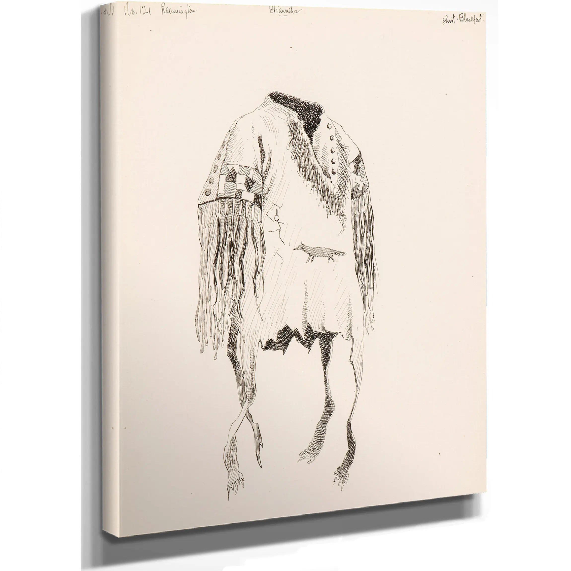 Illustration For The Song Of Hiawatha B by Frederic Remington