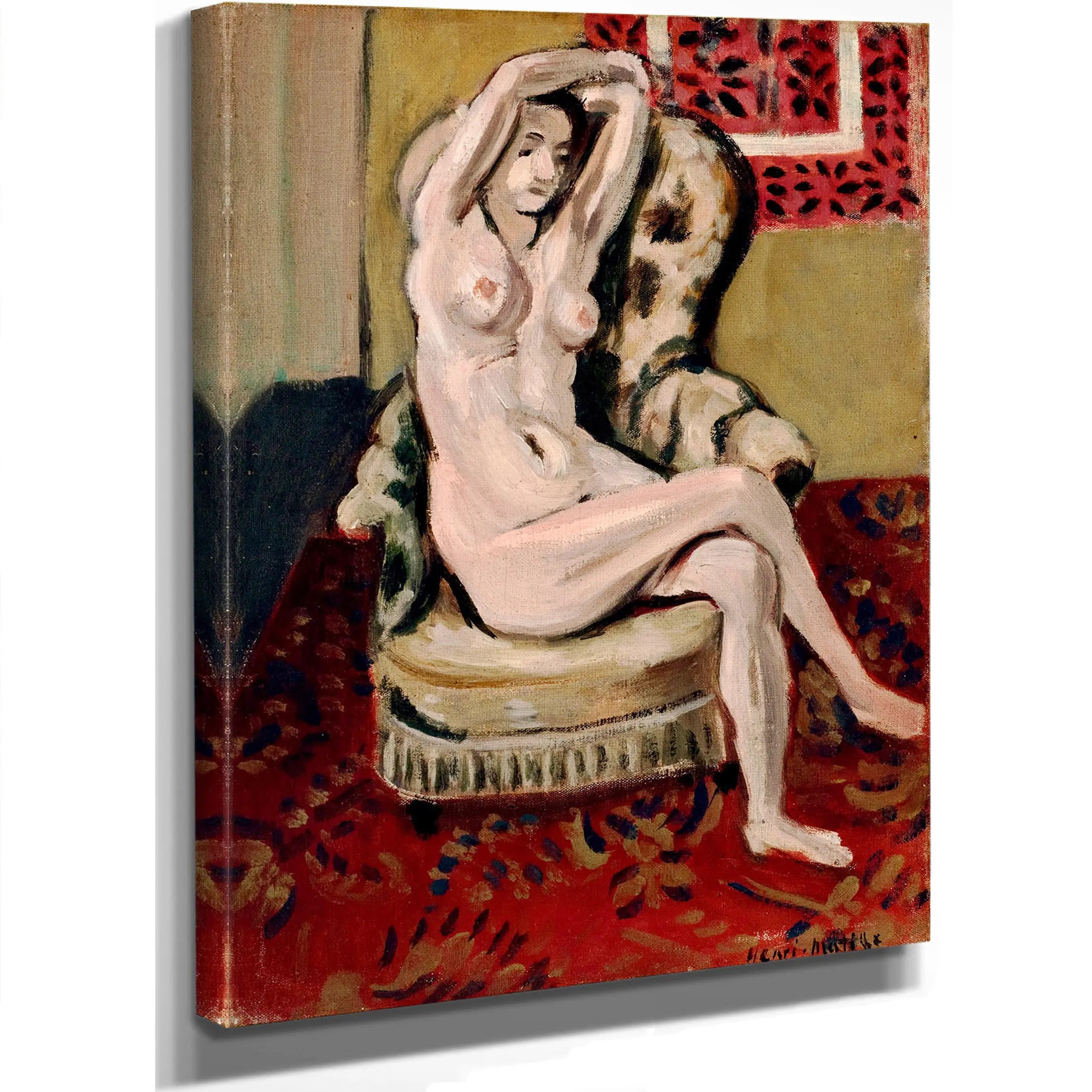 Nude On A Stool by Henri Matisse