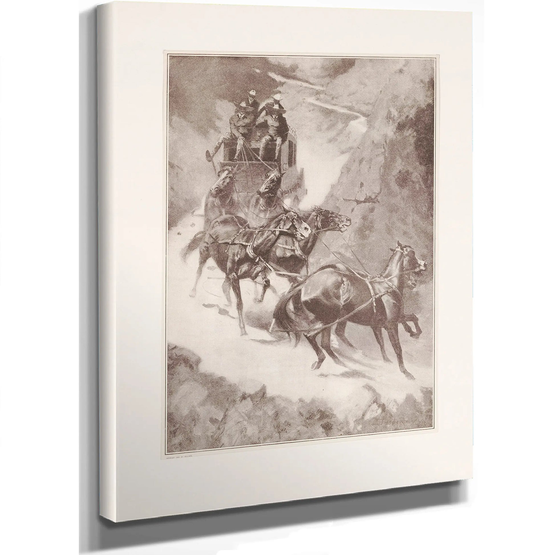 Amateur Rocky Mountain Stage Driving by Frederic Remington