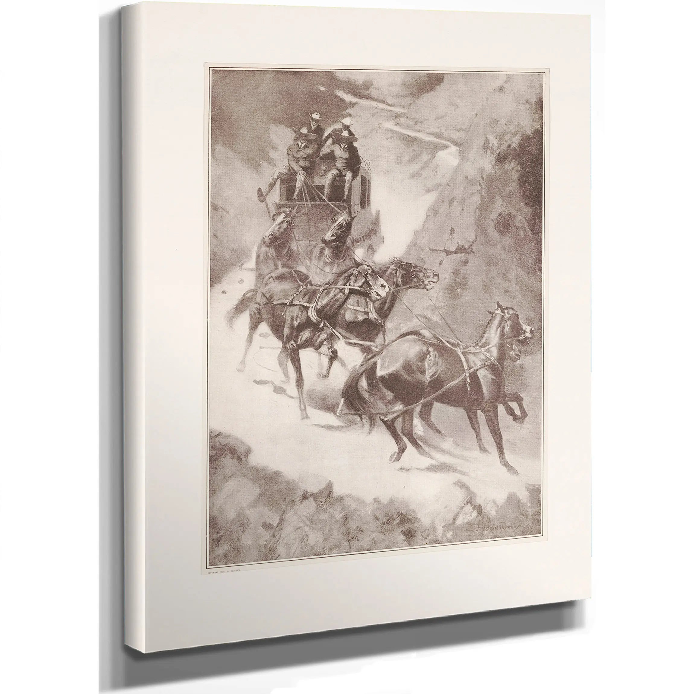 Amateur Rocky Mountain Stage Driving by Frederic Remington