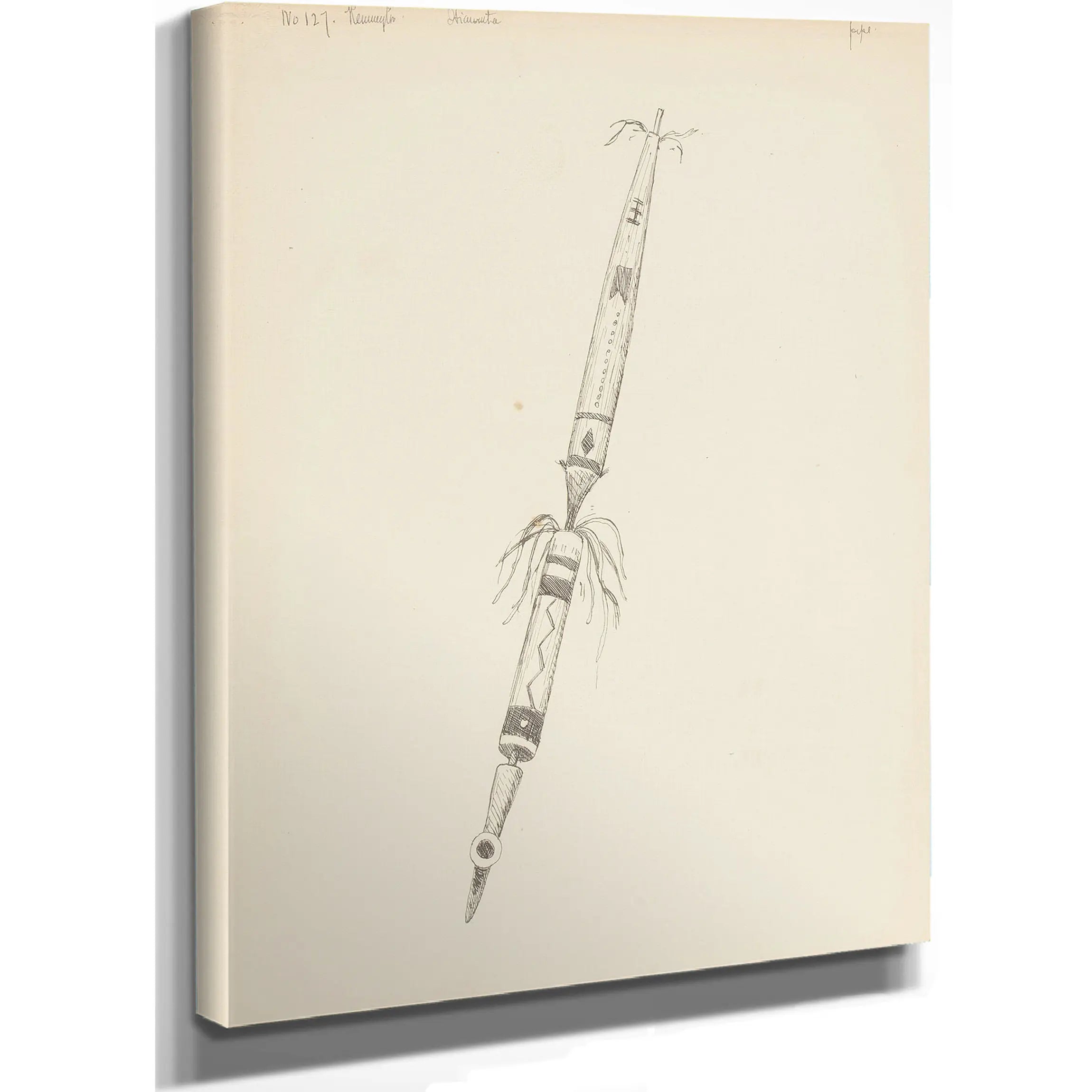 Pipe Illustration From The Song Of Hiawatha by Frederic Remington