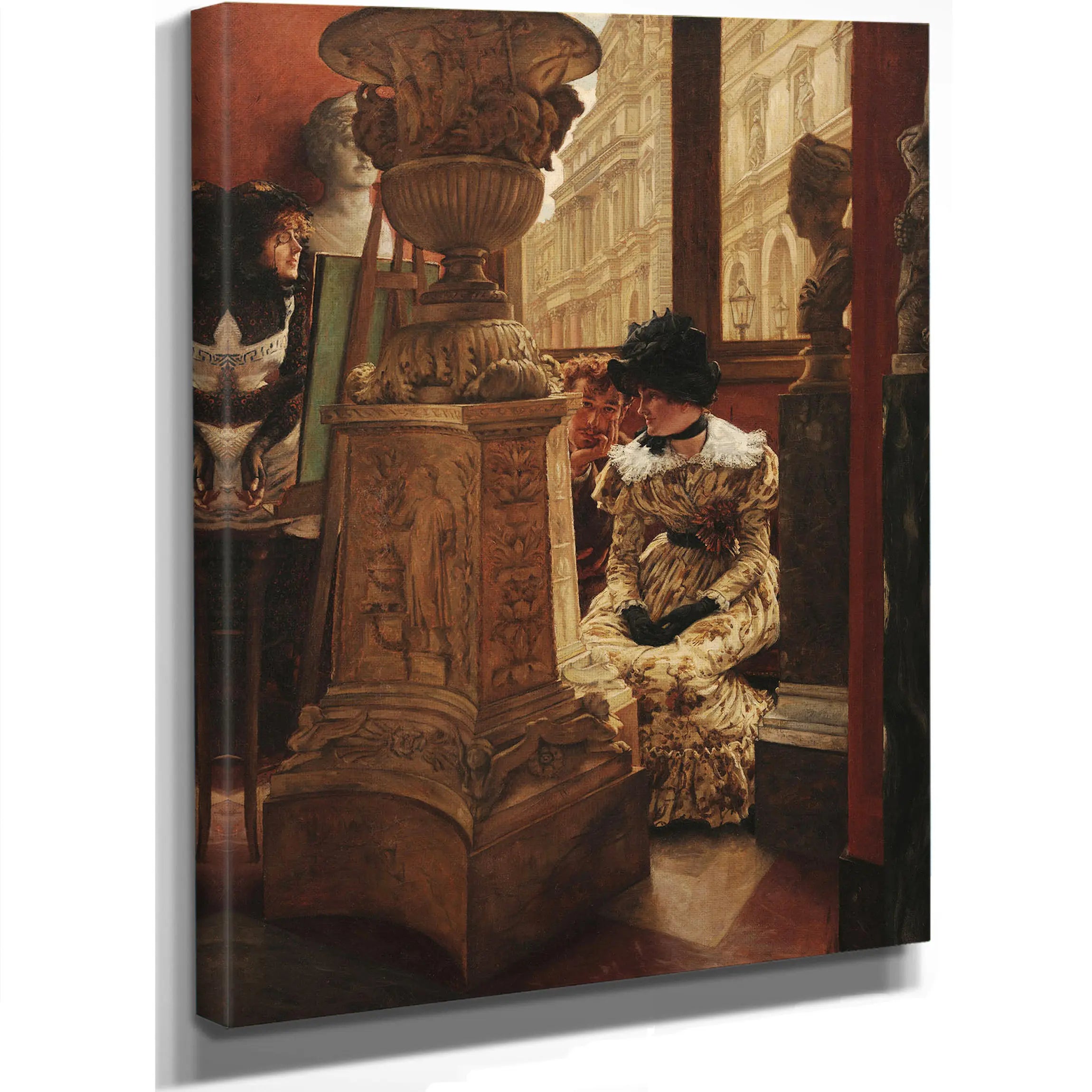 In The Louvre L Esthetique by James Tissot