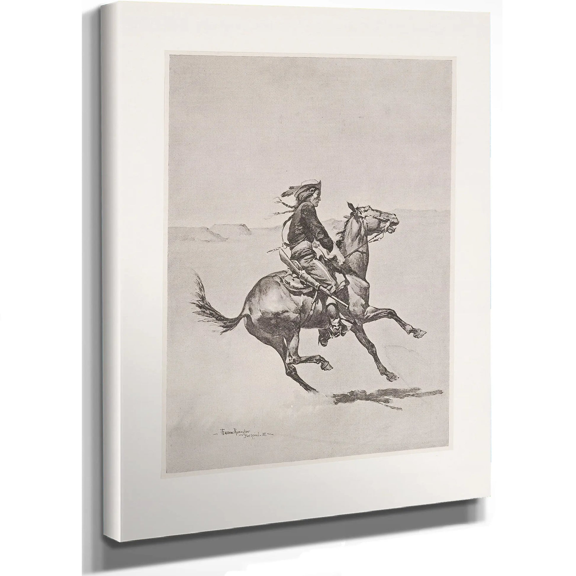 One Of The Fort Keogh Cheyenne Scout Corps Commanded By Lieutenant Casey by Frederic Remington