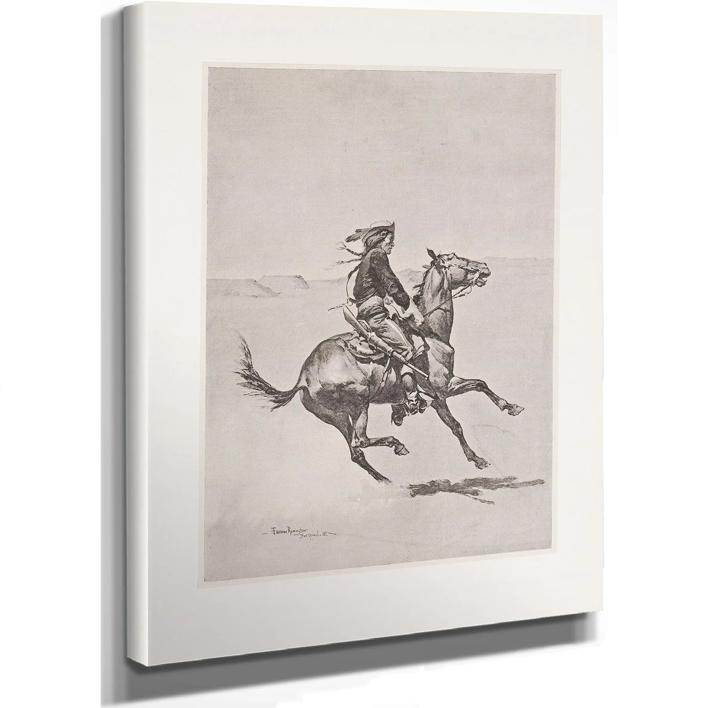 One Of The Fort Keogh Cheyenne Scout Corps Commanded By Lieutenant Casey by Frederic Remington