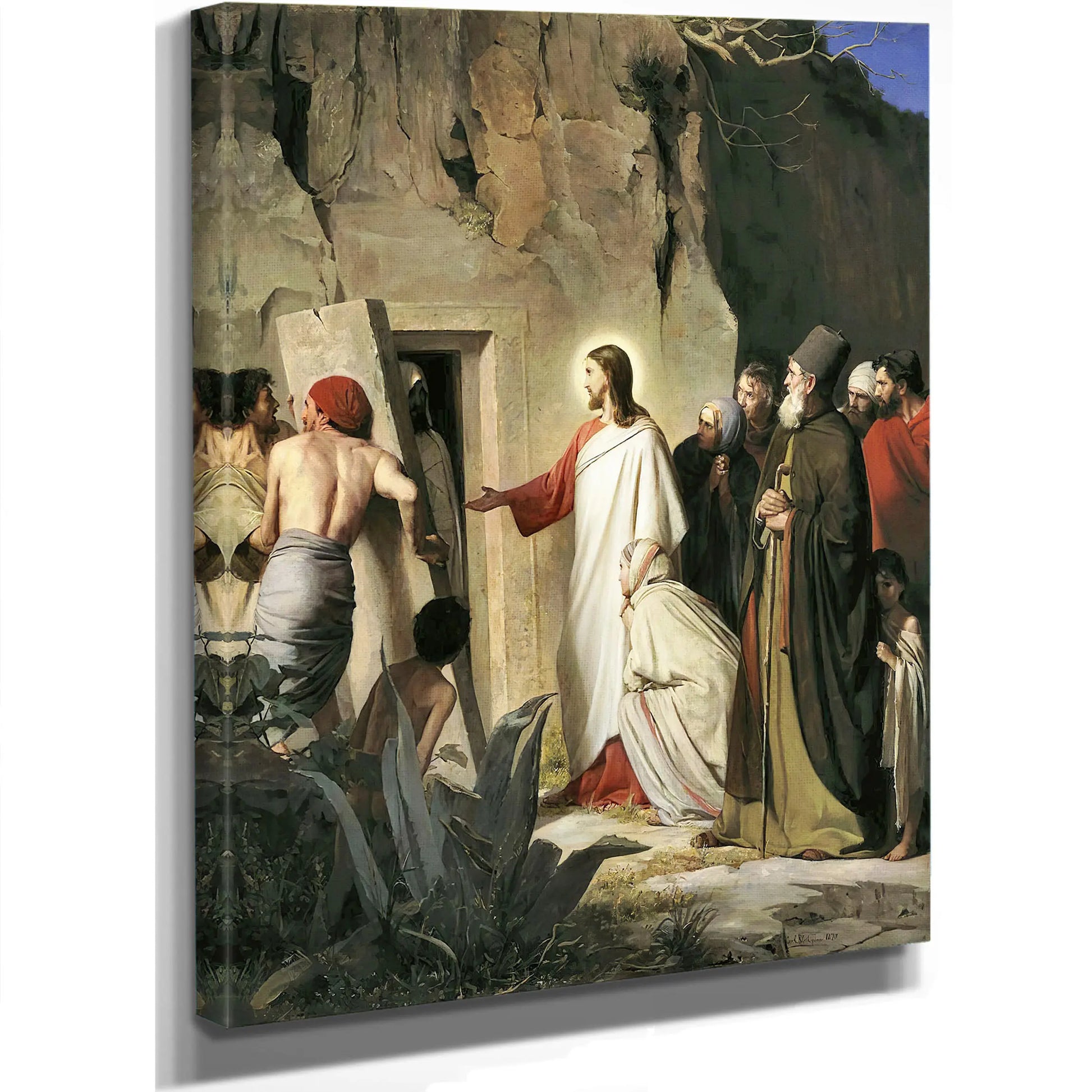 The Raising Of Lazarus 4 by Carl Bloch