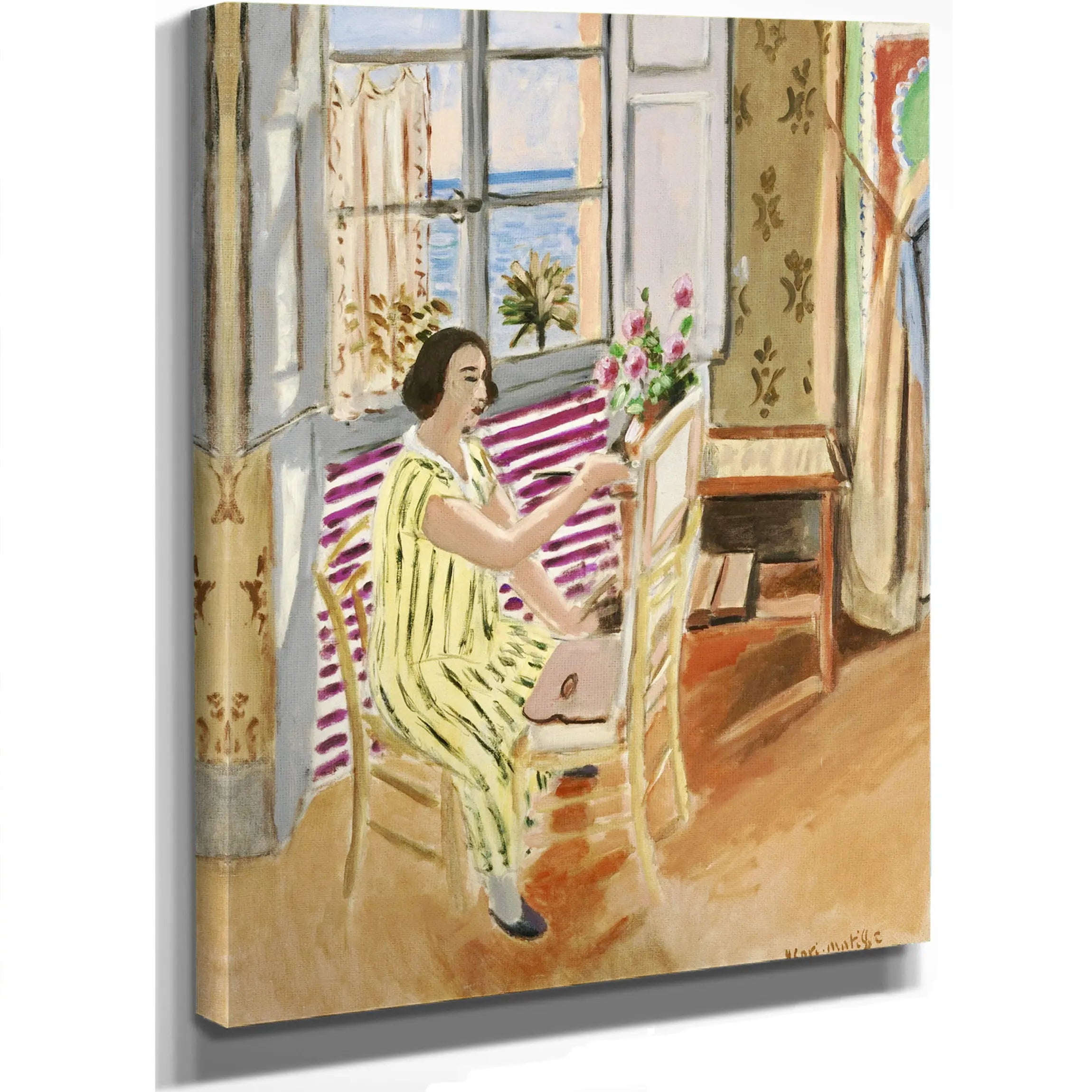 Woman With A Purple Scarf by Henri Matisse