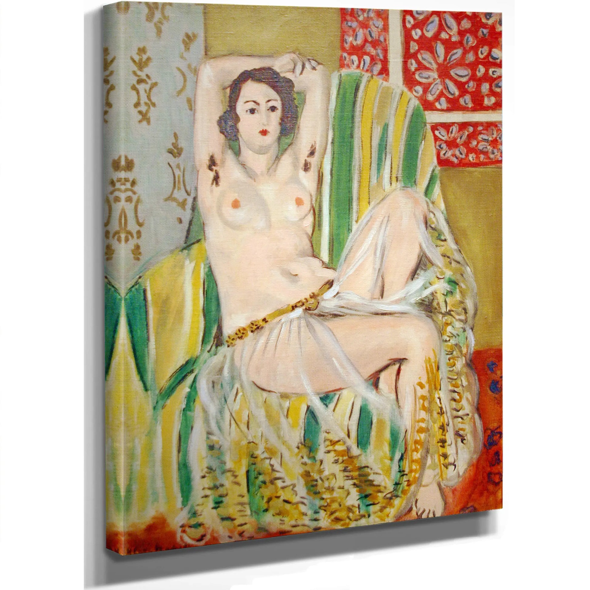Odalisque With Striped Armchair by Henri Matisse
