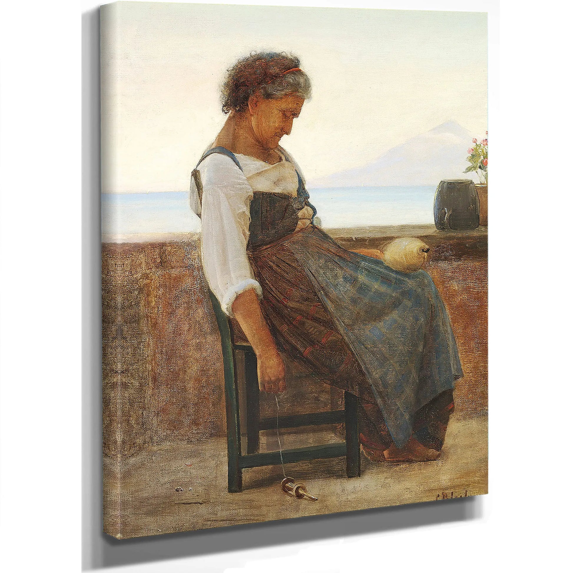 Italiensk Morlille Tager Sig Et Hvil by Carl Bloch