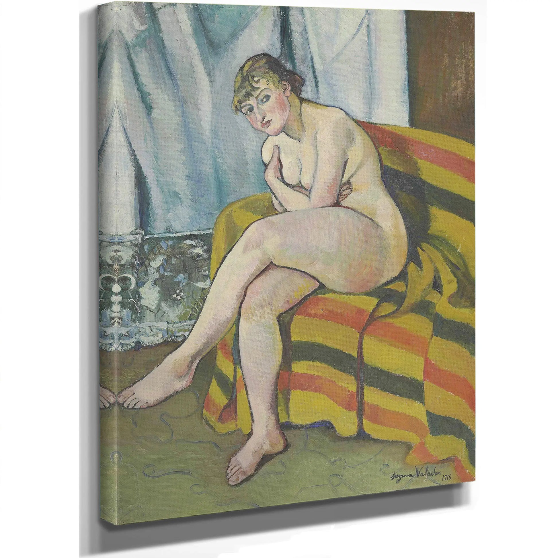 Nu Assis Sur Un Canape by Suzanne Valadon