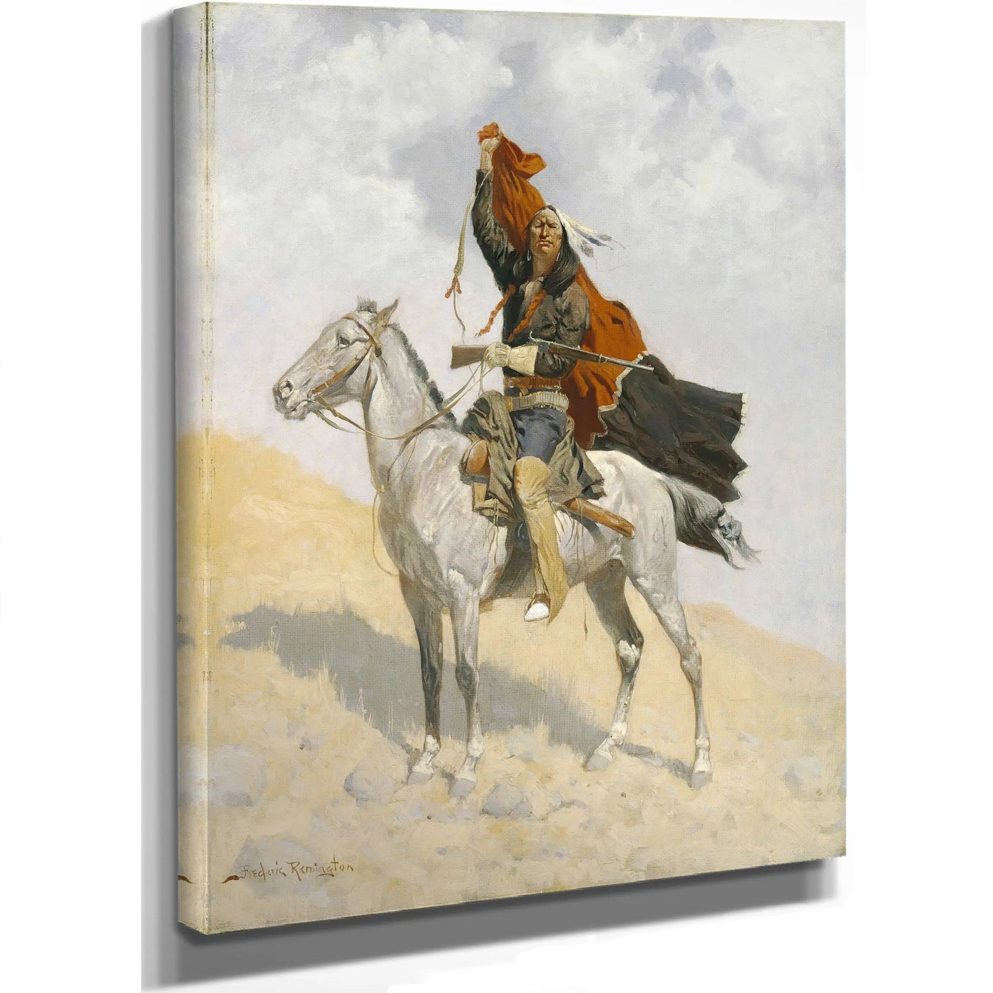 The Blanket Signal  by Frederic Remington