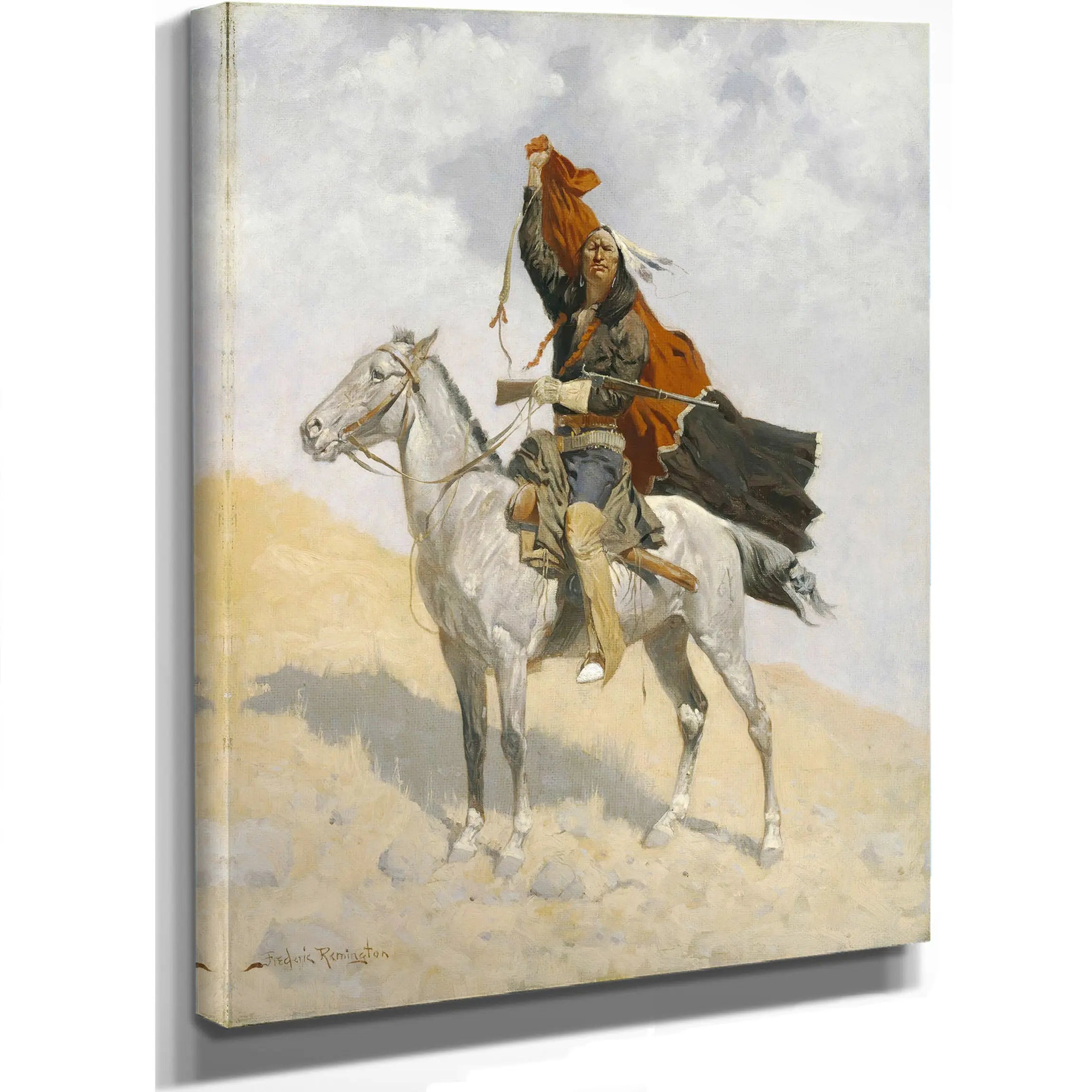 The Blanket Signal  by Frederic Remington