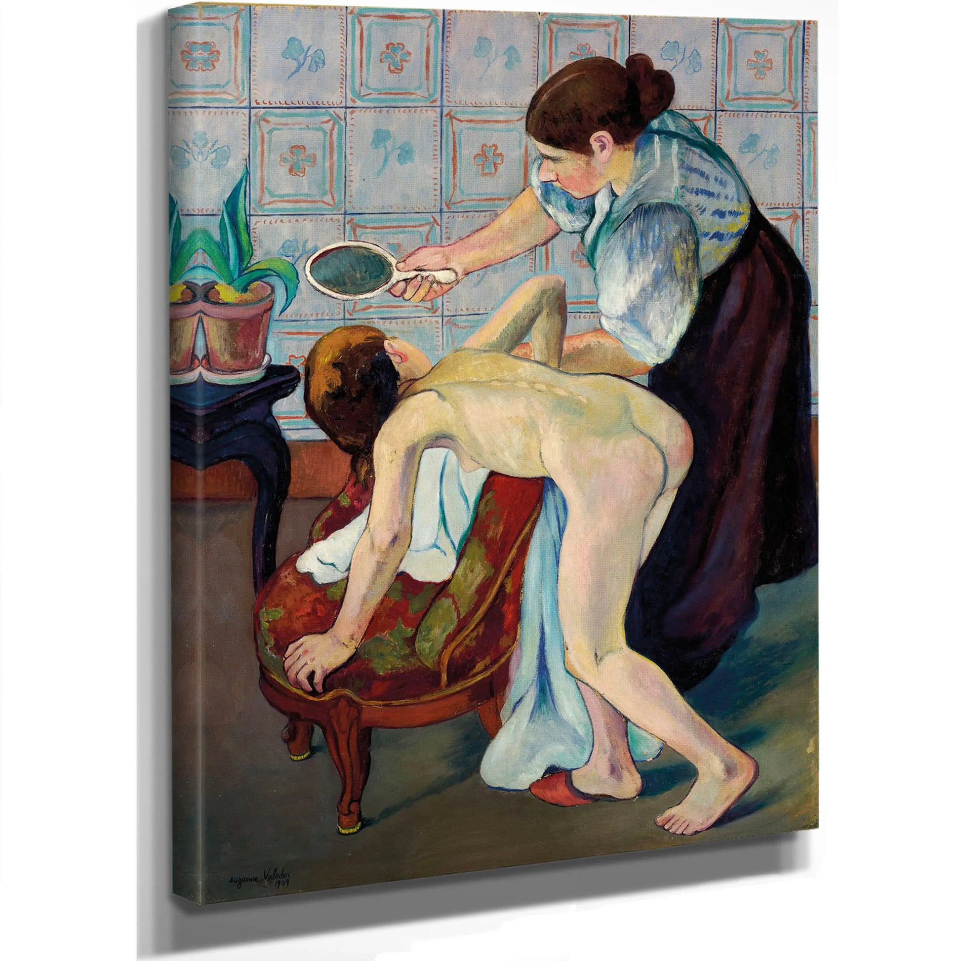La Petite Fille Au Miroir 1909 by Suzanne Valadon