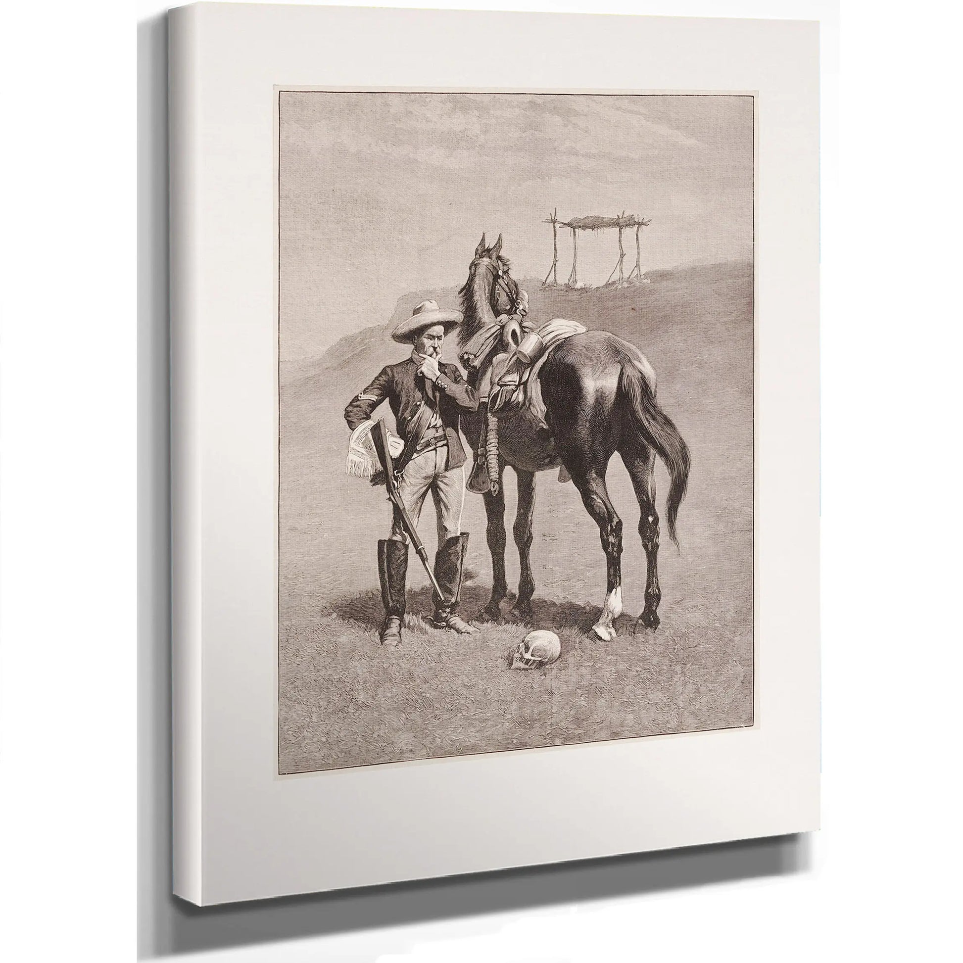 The Frontier Troopers Thanatopsis by Frederic Remington