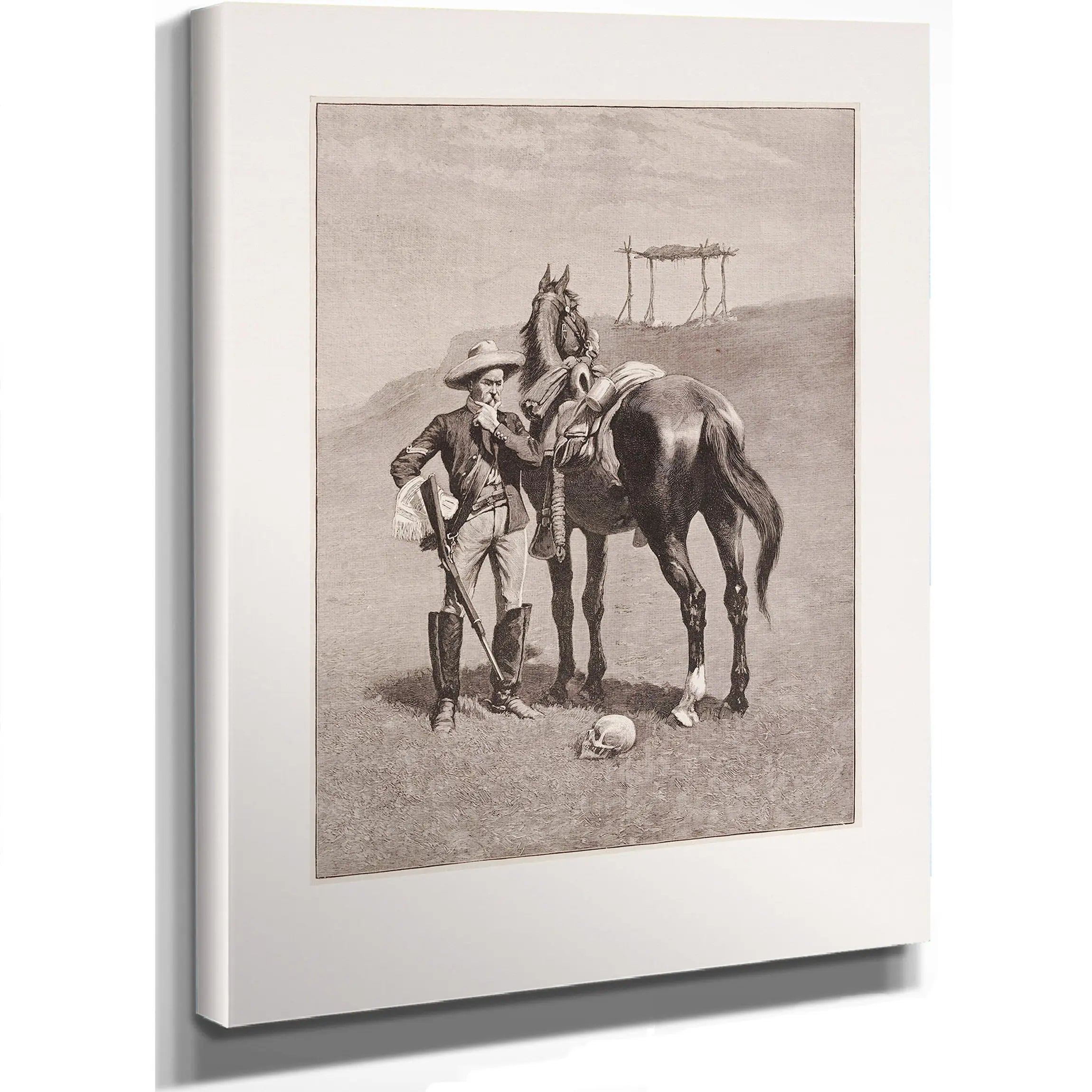 The Frontier Troopers Thanatopsis by Frederic Remington