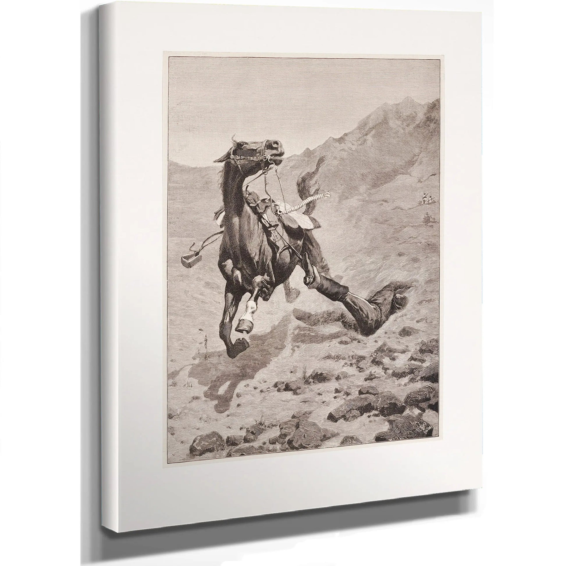 The Ambushed Picket by Frederic Remington