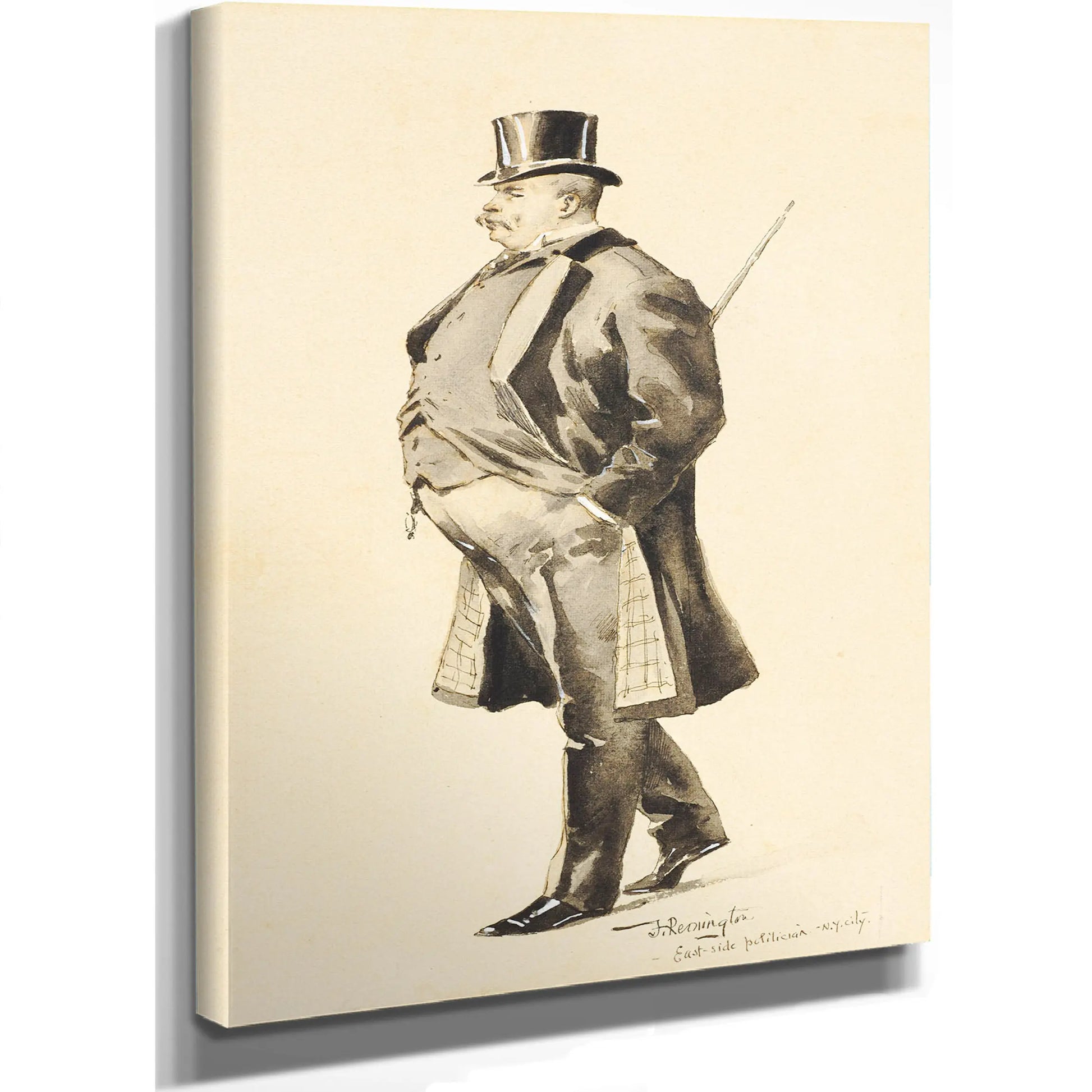An East Side Politician by Frederic Remington
