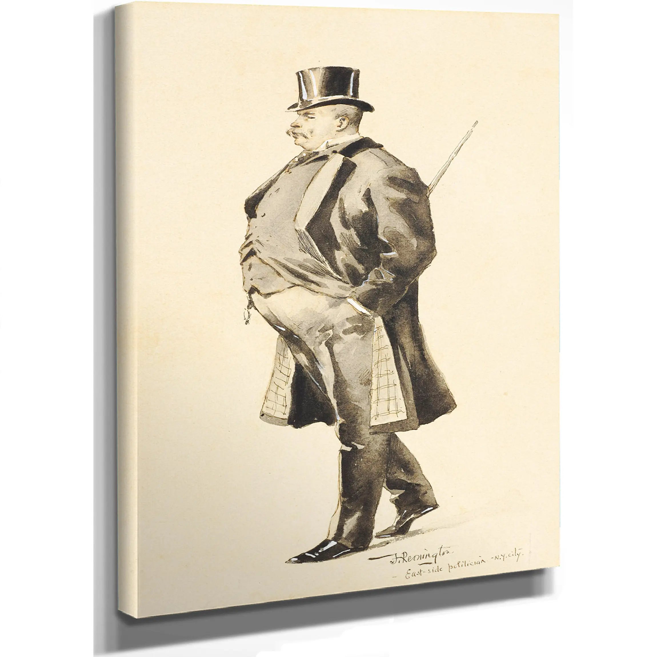 An East Side Politician by Frederic Remington