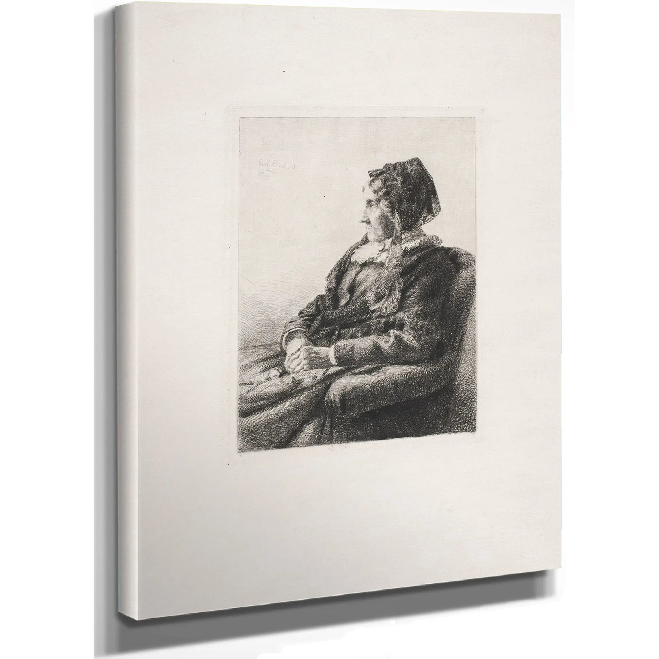 Portrait Of A Lady 288 by Carl Bloch