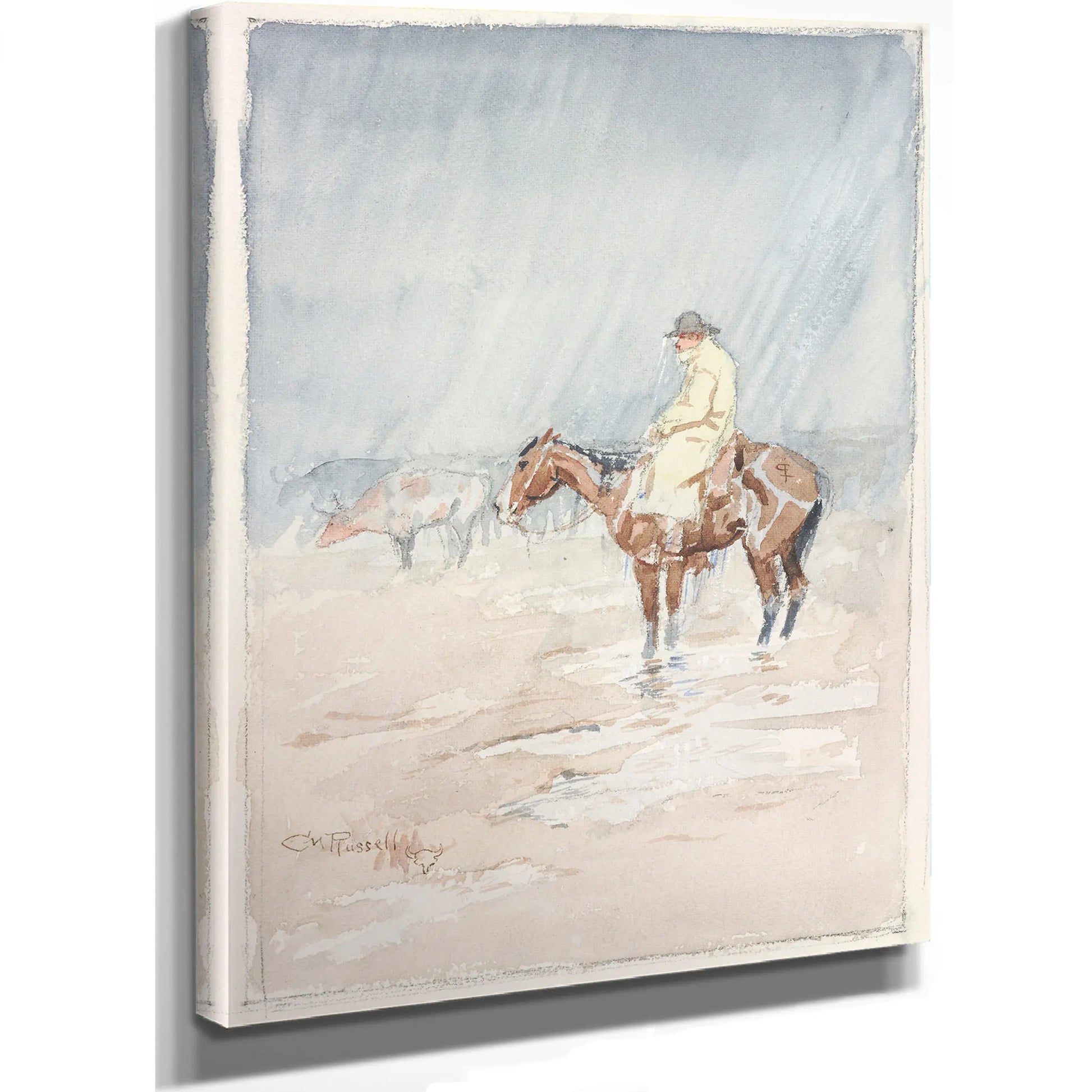 Just A Little Rain by Charles Marion Russell