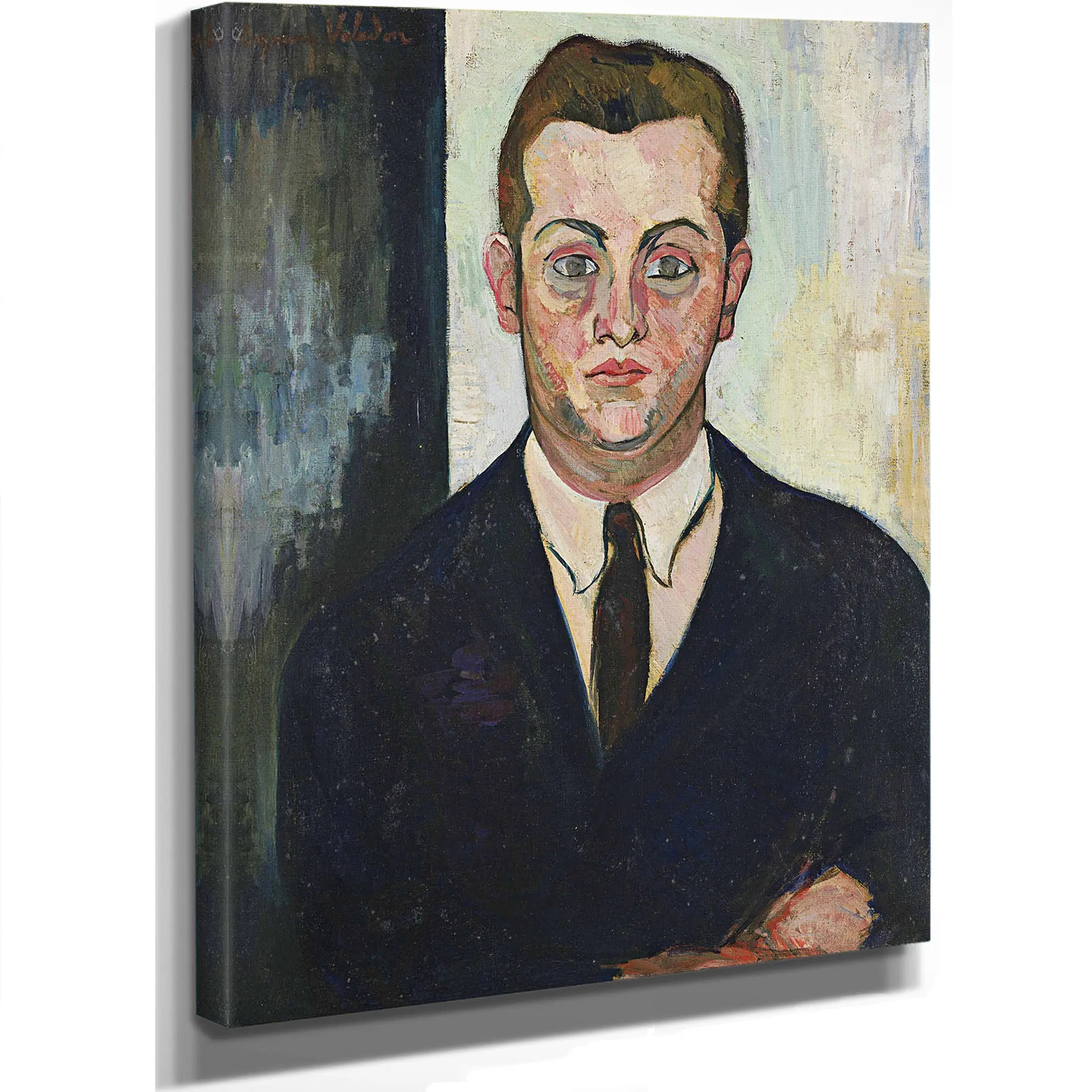 Portrait De Louis Moyses Fondateur Du Boeuf Sur Le Toit by Suzanne Valadon