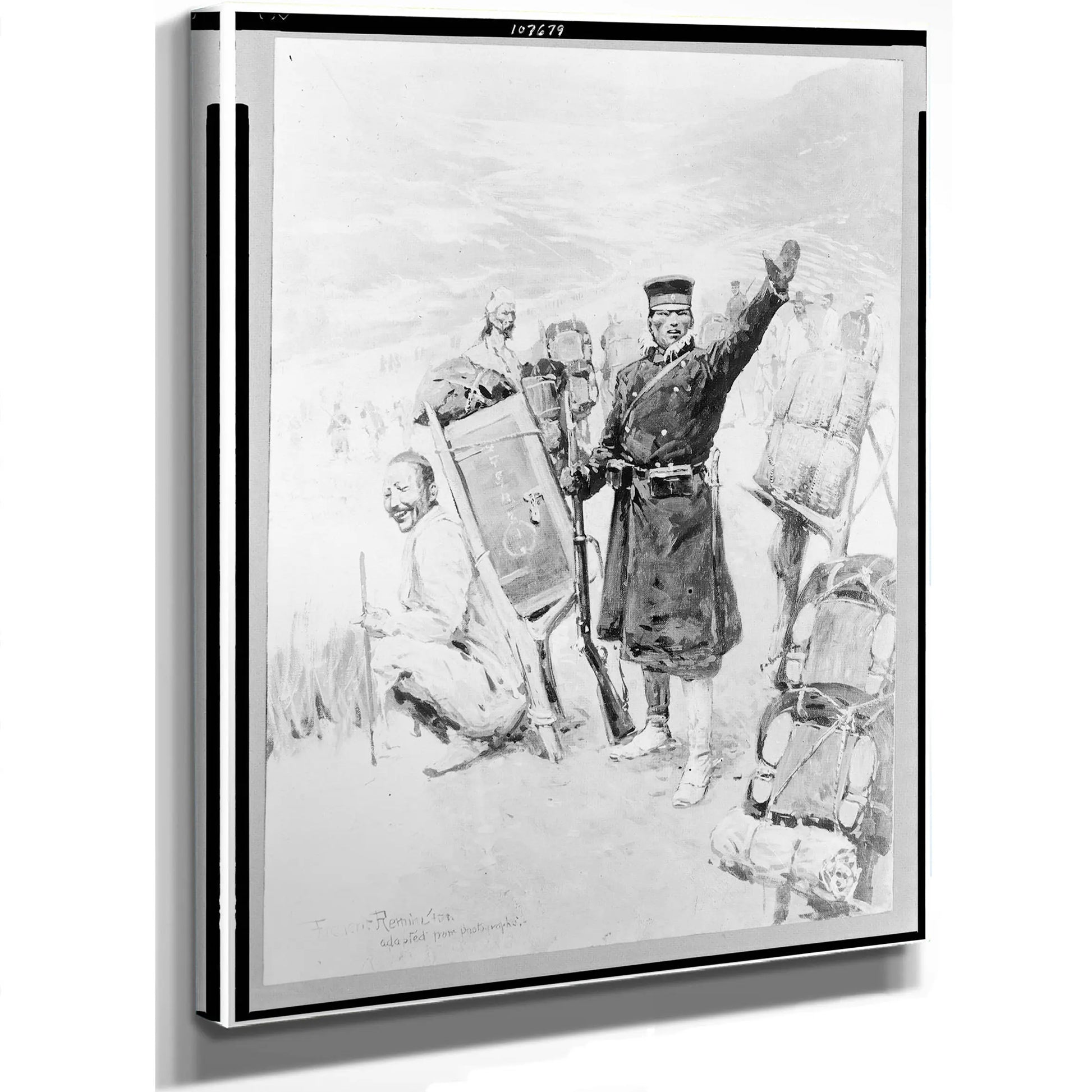 On The March To The Yalu Lccn  by Frederic Remington