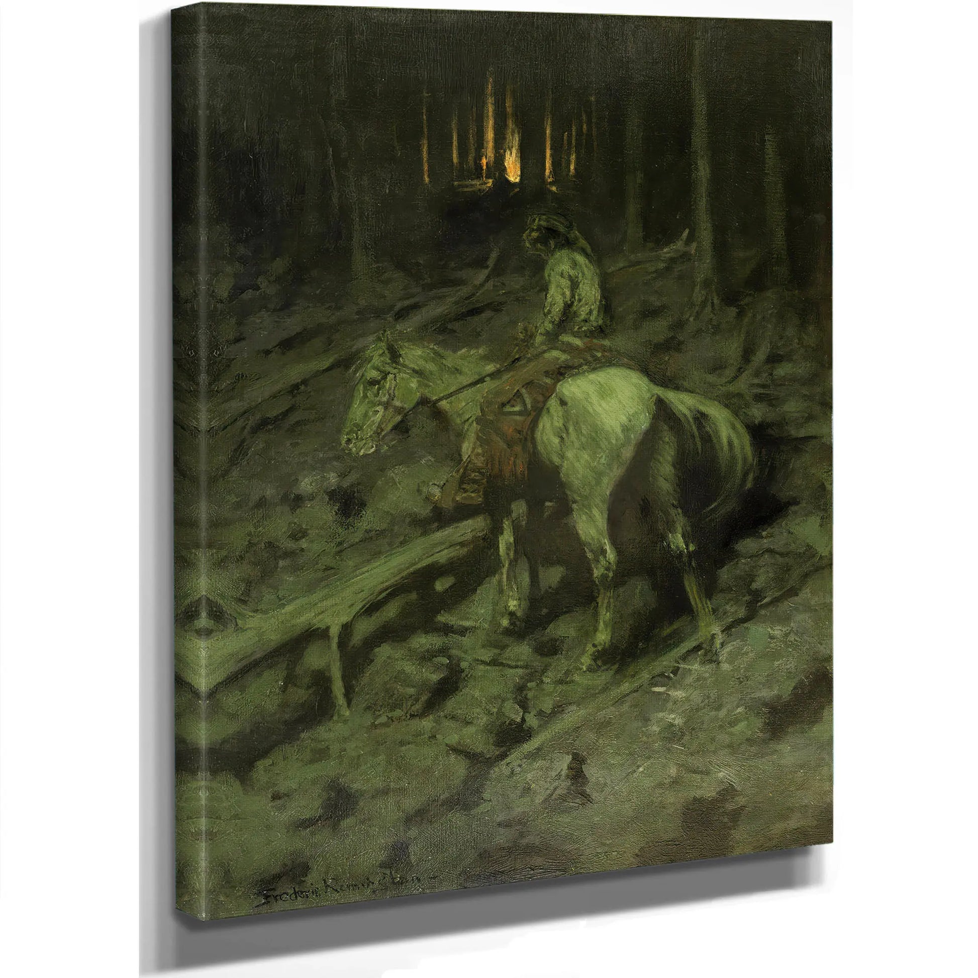  Apache Fire Signal  by Frederic Remington