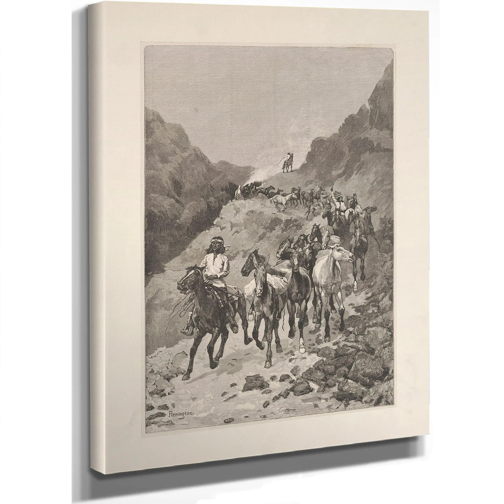 Geronimo And His Band Returning From A Raid Into Mexico by Frederic Remington