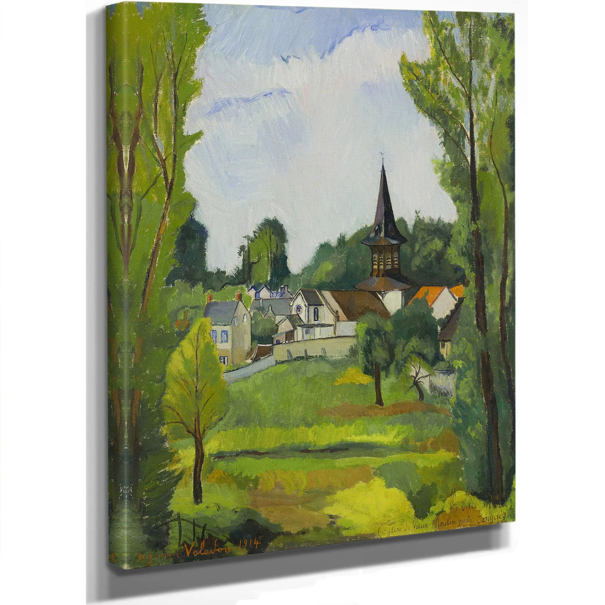 Glise De Vieux Moulin Pres Compiegne 1914 by Suzanne Valadon