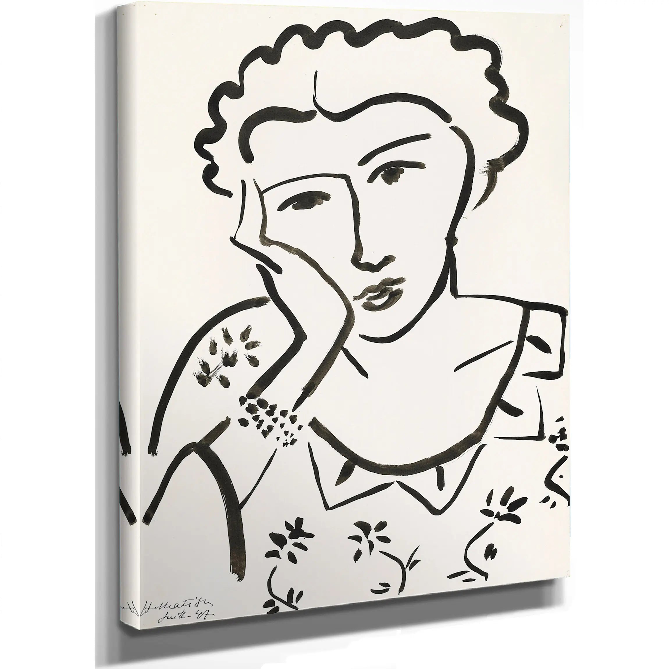 Woman With A Necklace by Henri Matisse