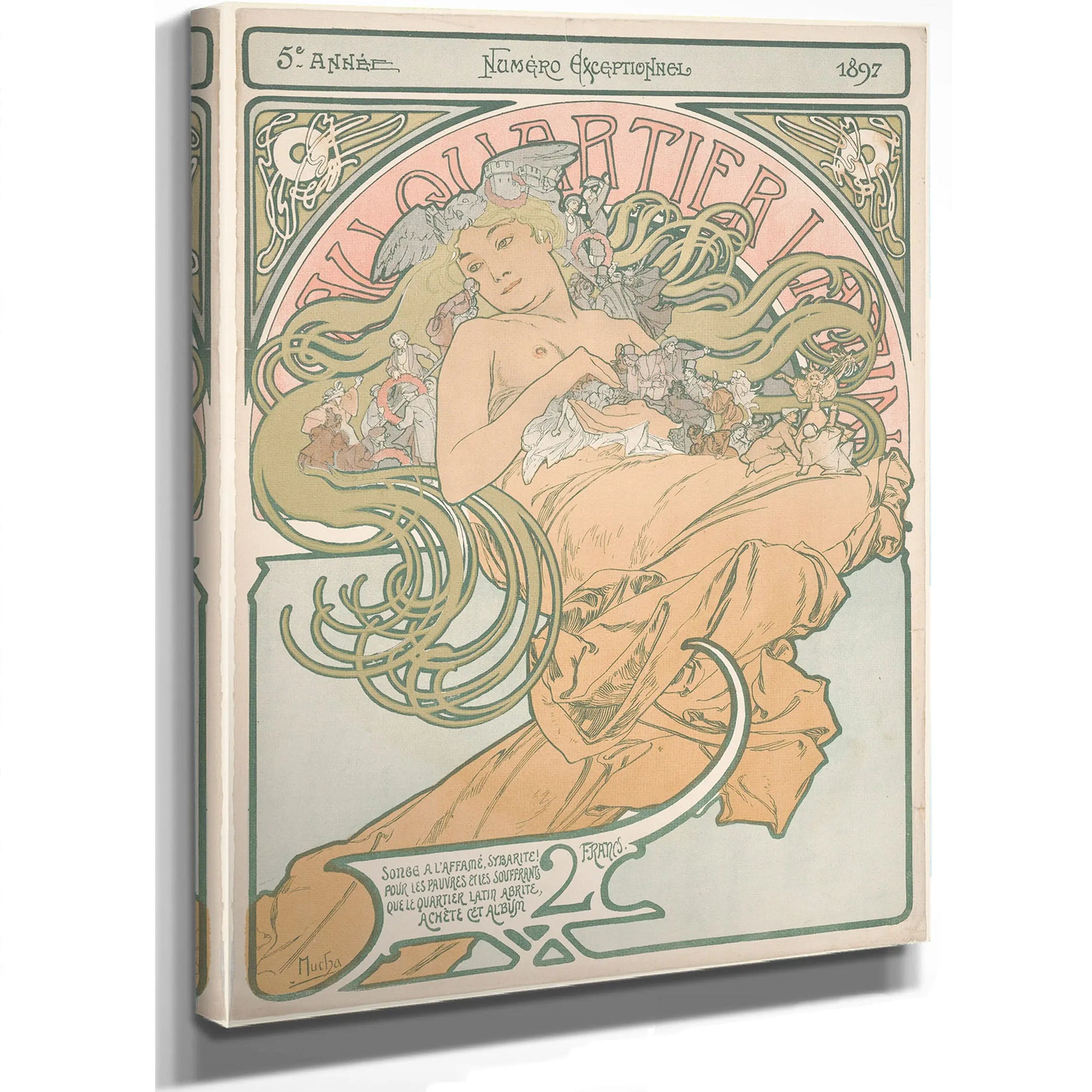 Au Quartier Latin by Alphonse Mucha