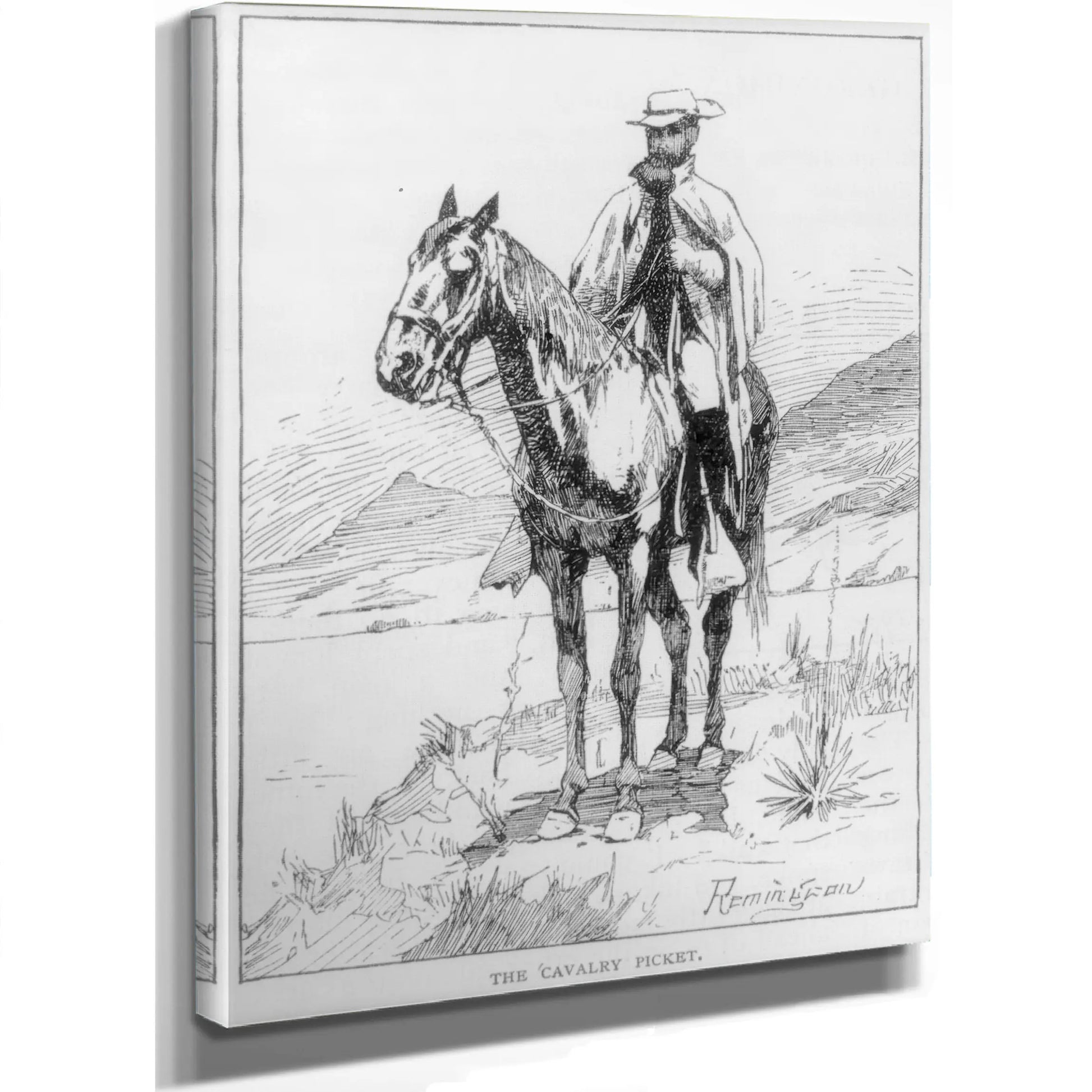 The Cavalry Picket Lccn  by Frederic Remington
