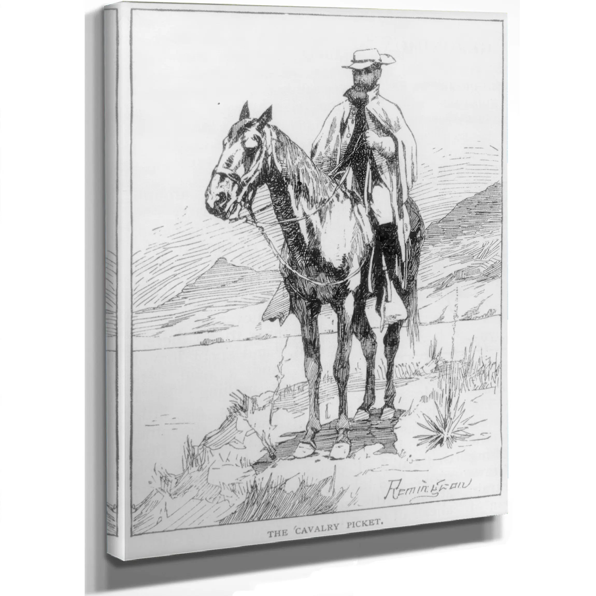 The Cavalry Picket Lccn  by Frederic Remington