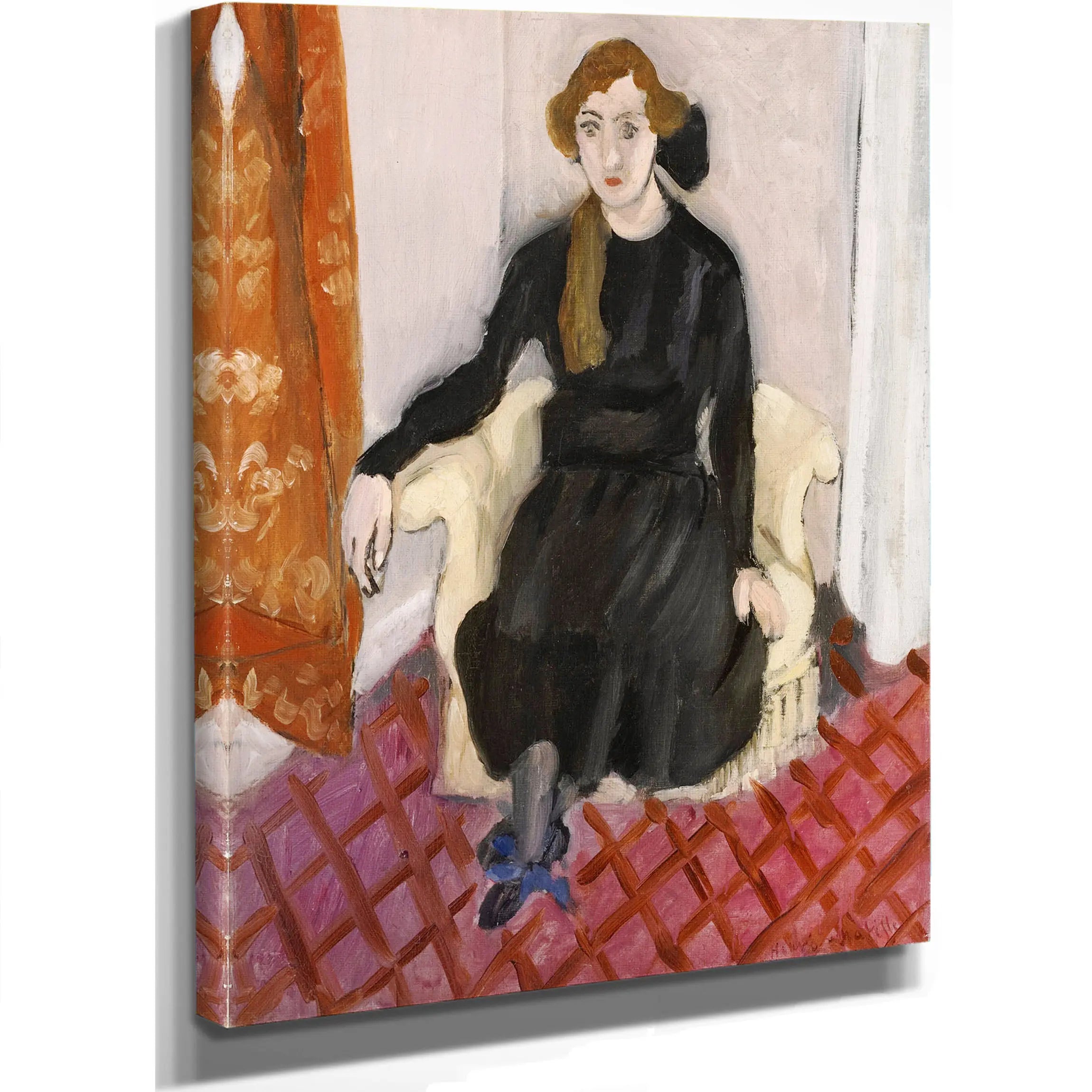 Woman In A Yellow Dress (Femme En Robe Jaune) by Henri Matisse