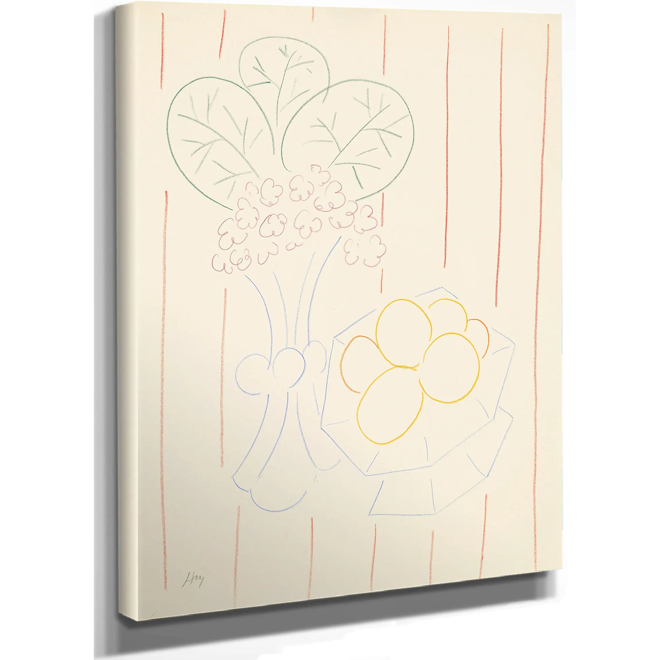 Pot De Fleurs (Fleurs Et Fruits) by Henri Matisse