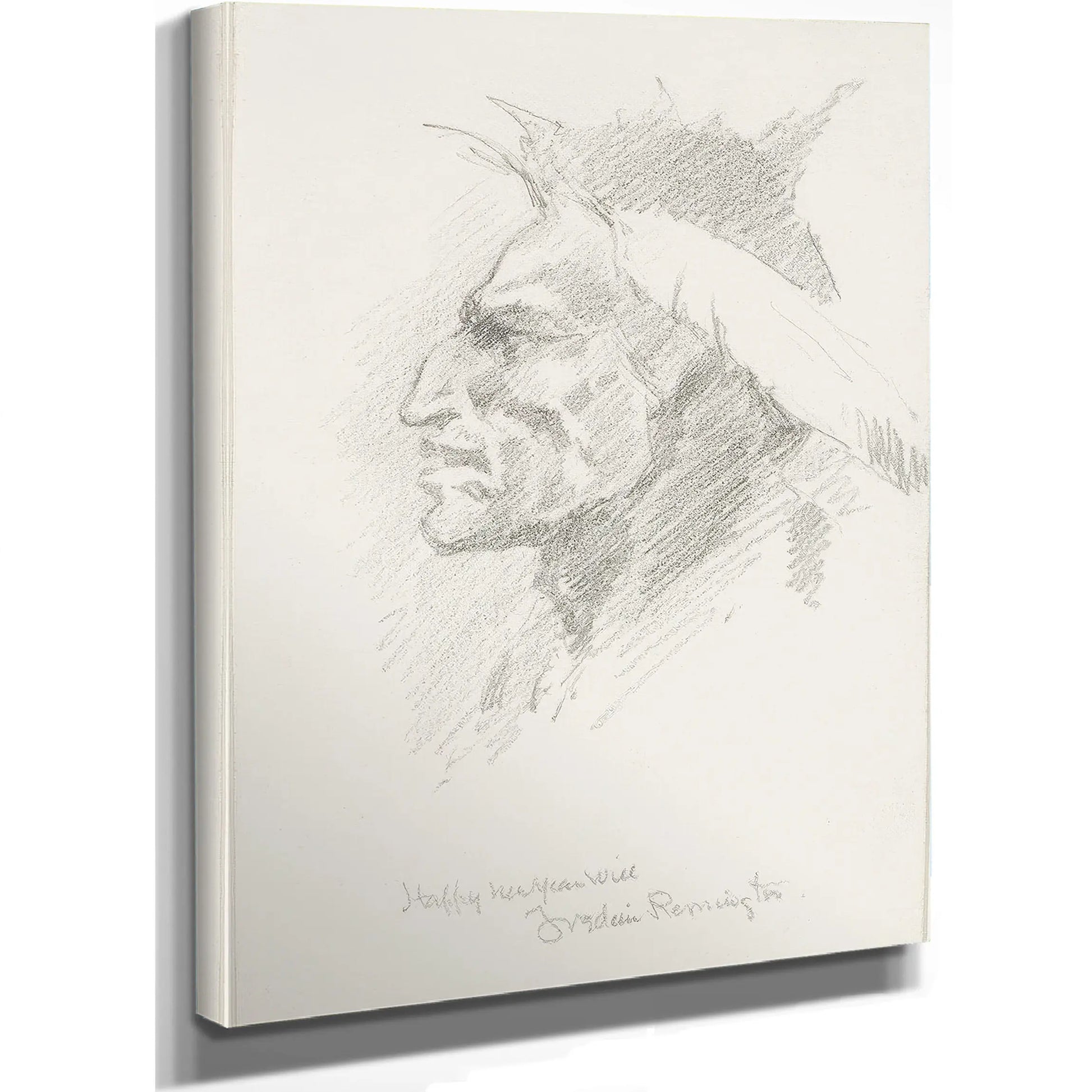 Indian Head  by Frederic Remington