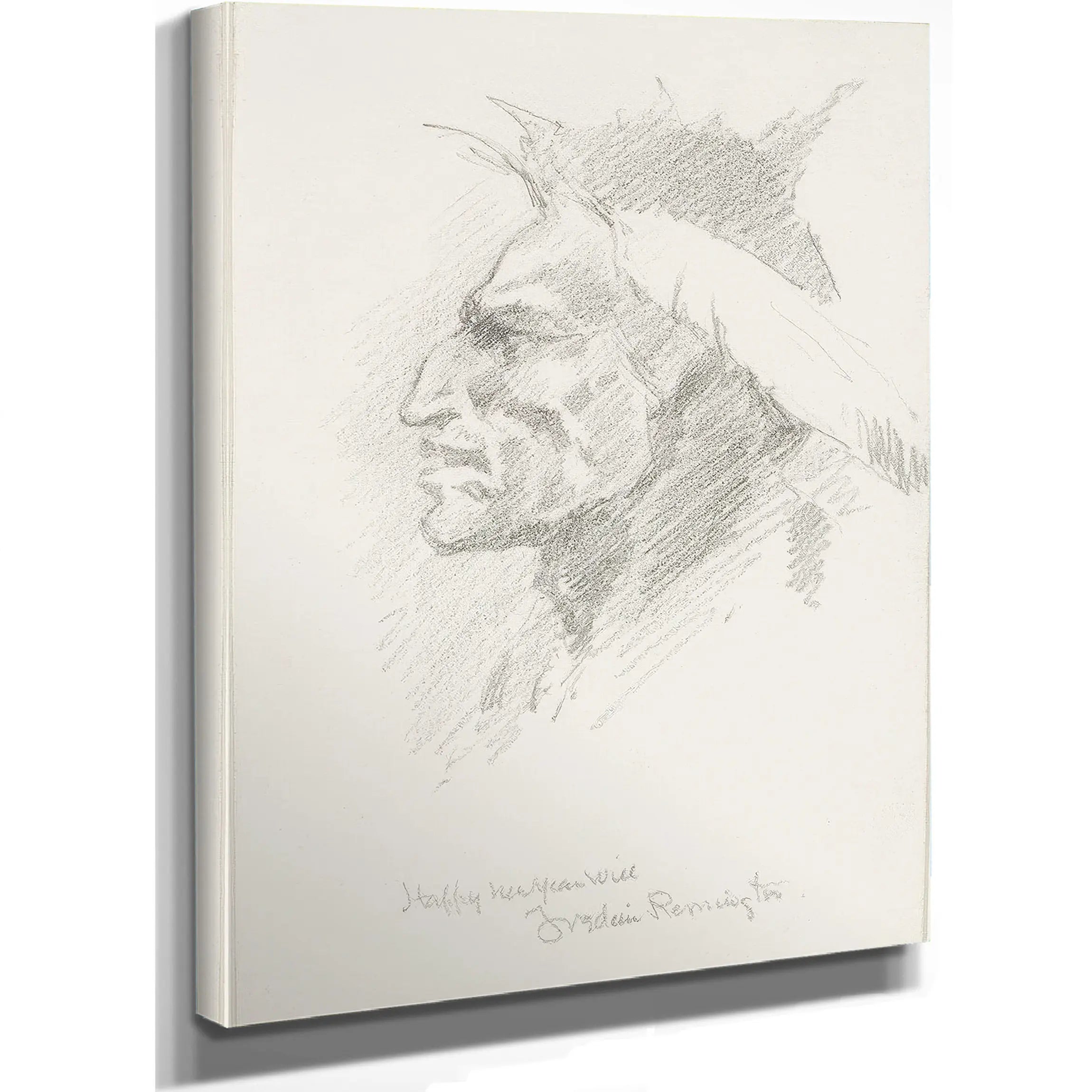 Indian Head  by Frederic Remington
